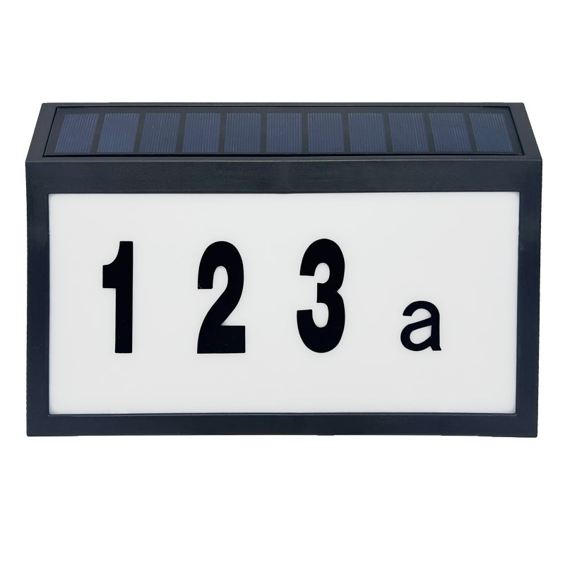 Kinkiet solarny Numero czarny IP44 LED Goldlux