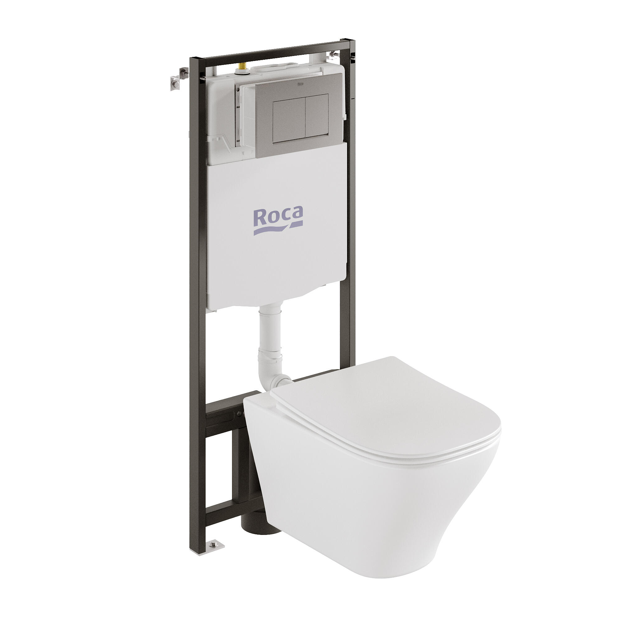 Pack wc suspendido roca adagio con tapa amortiguada