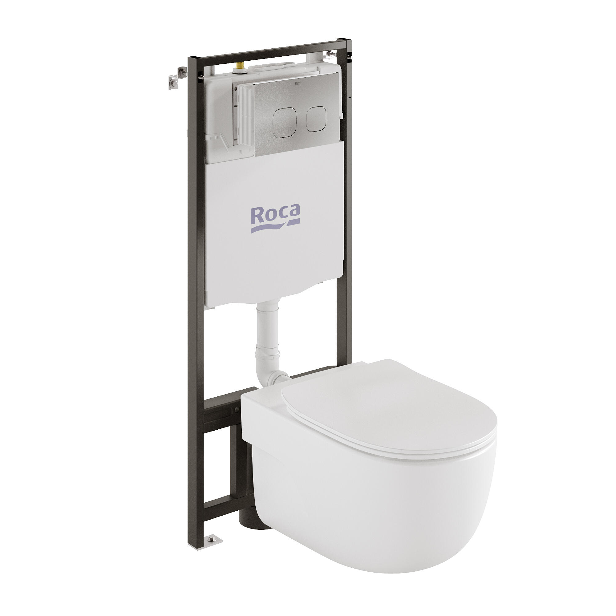 Pack wc suspendido roca teras con tapa amortiguada
