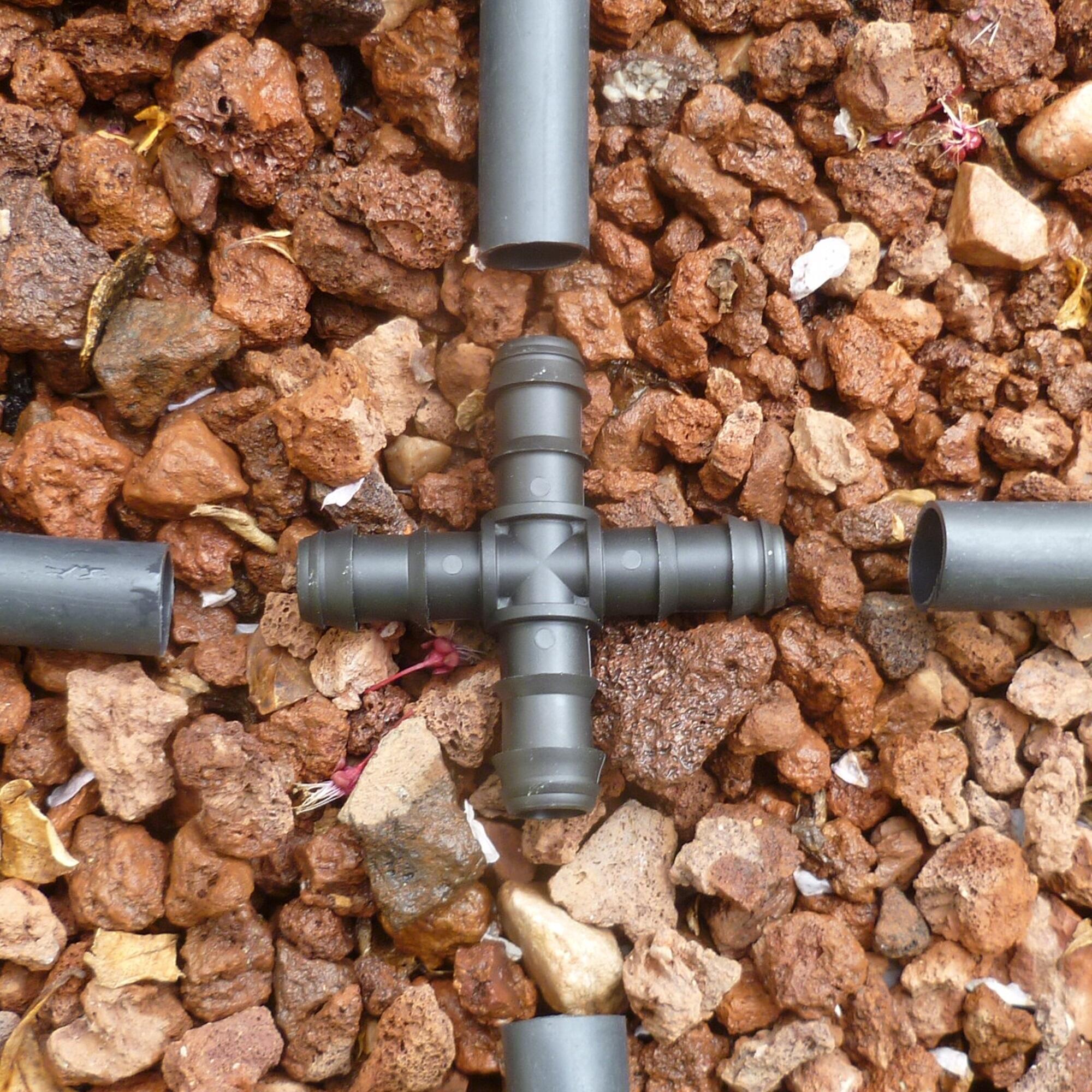 Cruz para tubería para riego por goteo Ø 16 mm SANEAPLAST blíster de 5 unidades - 2