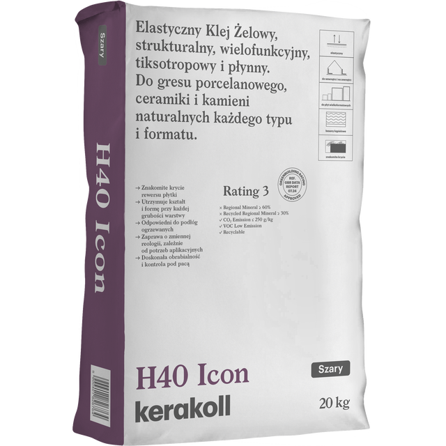 Zaprawa klejowa żelowa  H40 ICON 20 kg Kerakoll