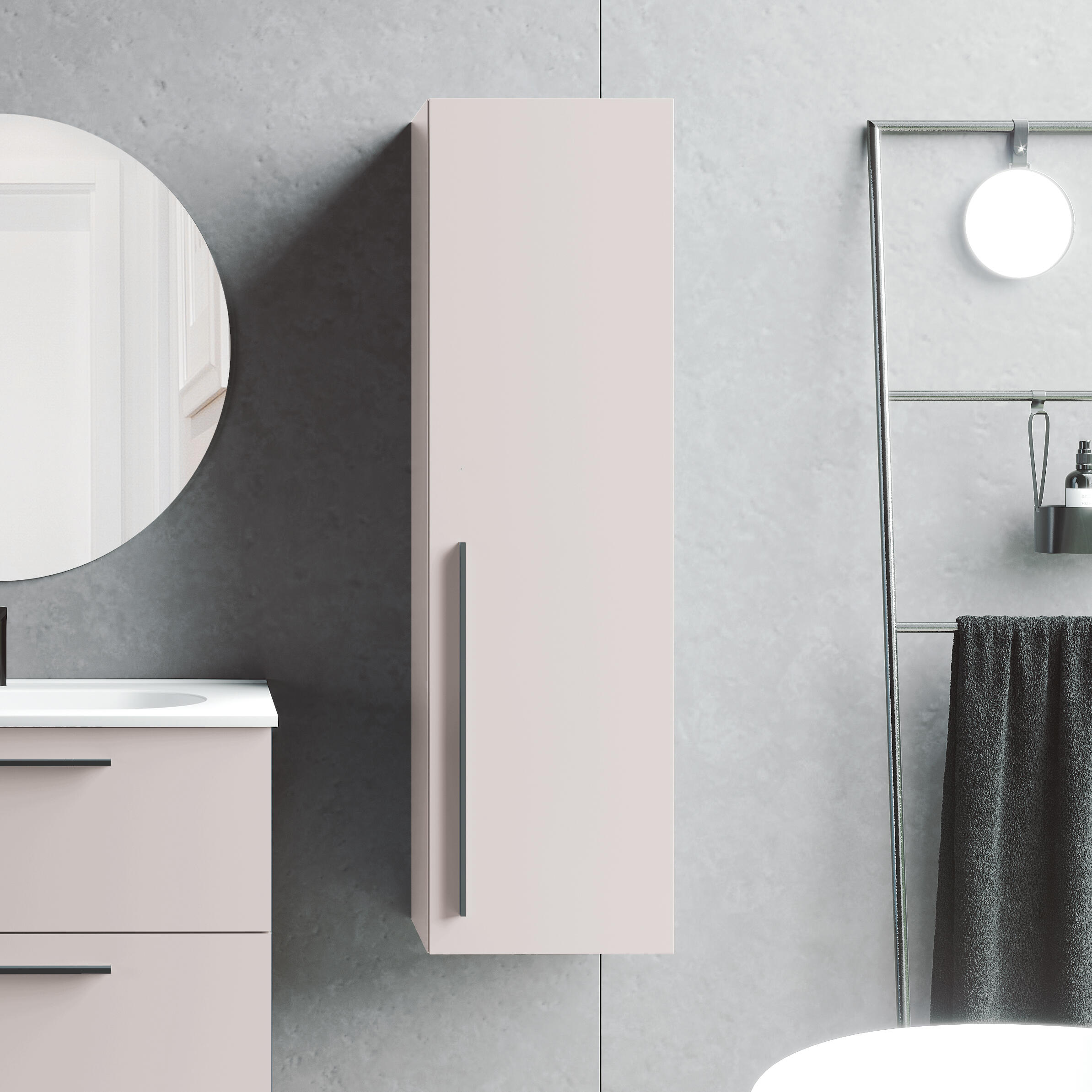 Columna de baño Mia beige 34.5x120x27 cm - 2