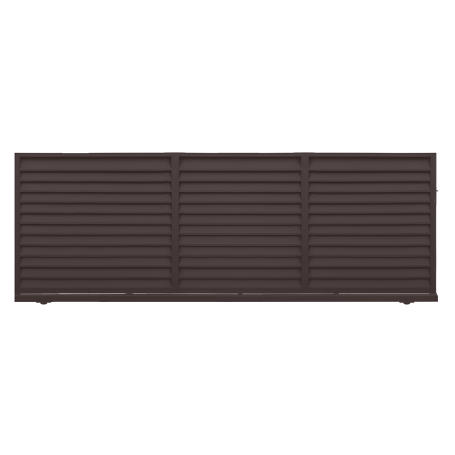 Brama przesuwna bez przeciwwagi Kreta 4x1,5 m lewa brązowa Polbram