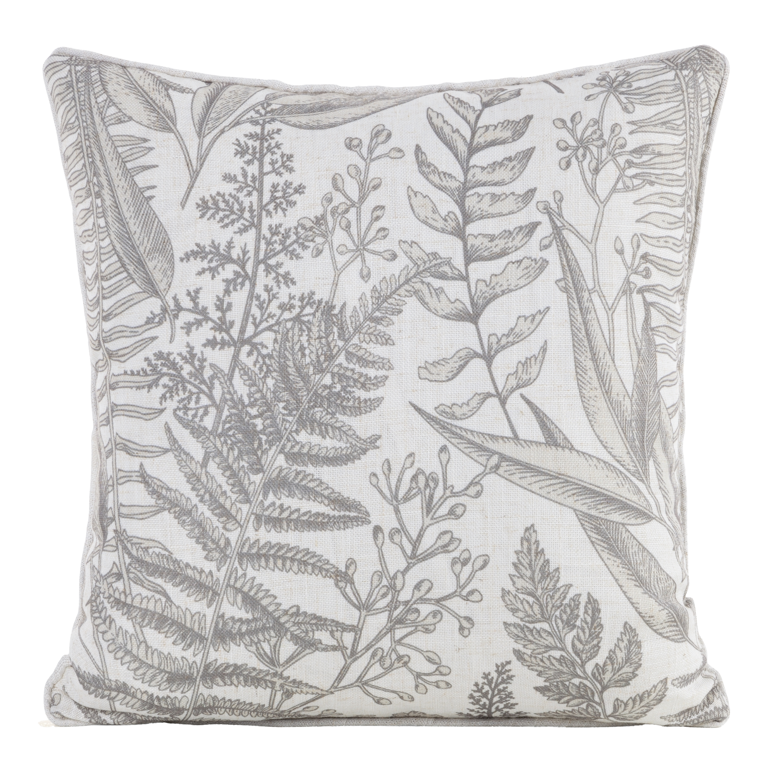 Poduszka Luna Botanic biało-beżowa 45 x 45 cm