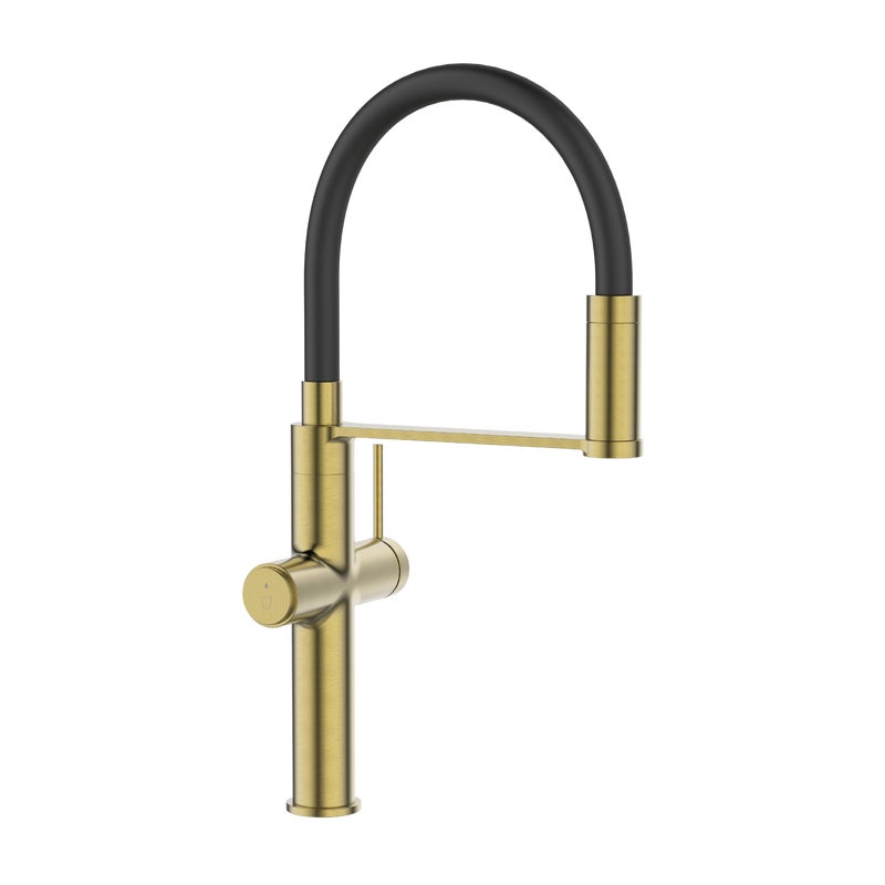 Bateria kuchenna z filtrem Astros złoto szczotkowane Invena