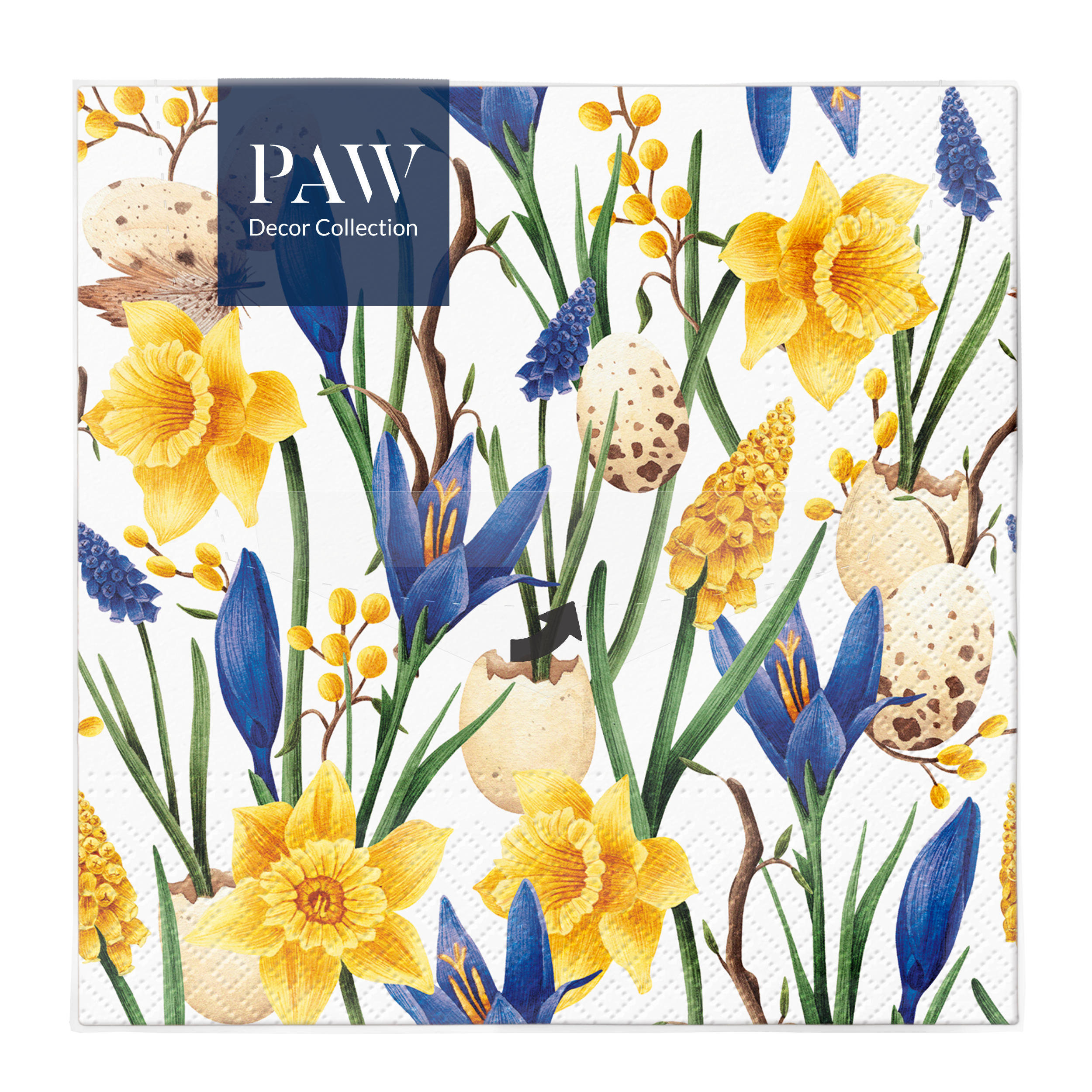 Serwetki wielkanocne Muscari with Daffodils 33 x 33 cm 20 szt.