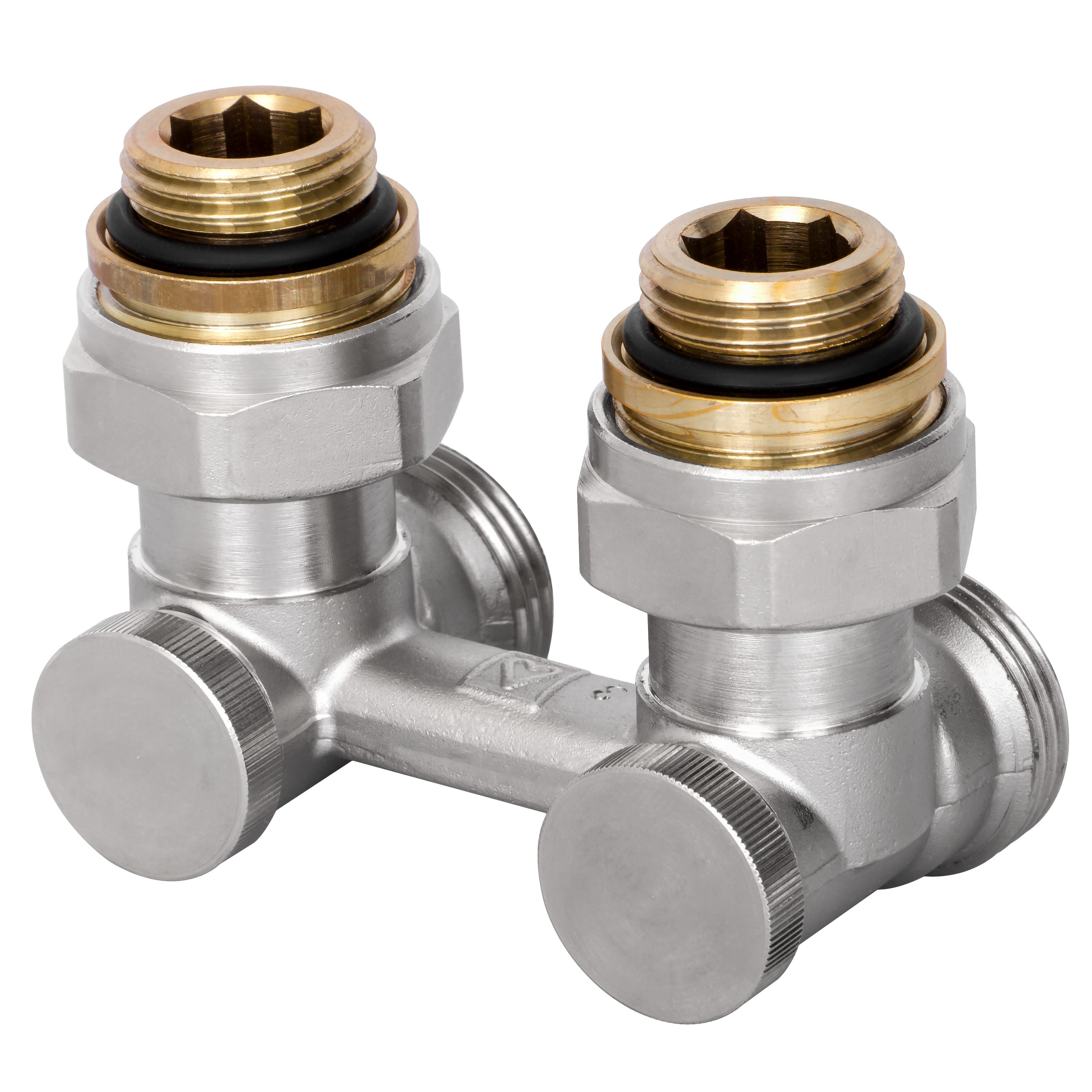 Grzejnikowy zawór KĄTOWY dolnozasilany 1/2" lub 3/4" HERZ
