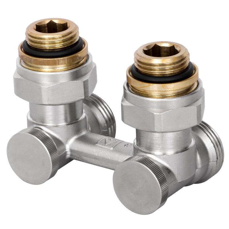 Grzejnikowy zawór KĄTOWY dolnozasilany 1/2" lub 3/4" HERZ