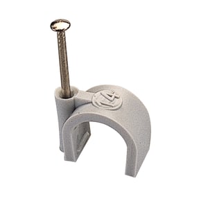 Clip Fermacavo Rotonda Marrone 10x8mm - Confezione Da 50 Pezzi Per Organizzare Cavi - Foto 6