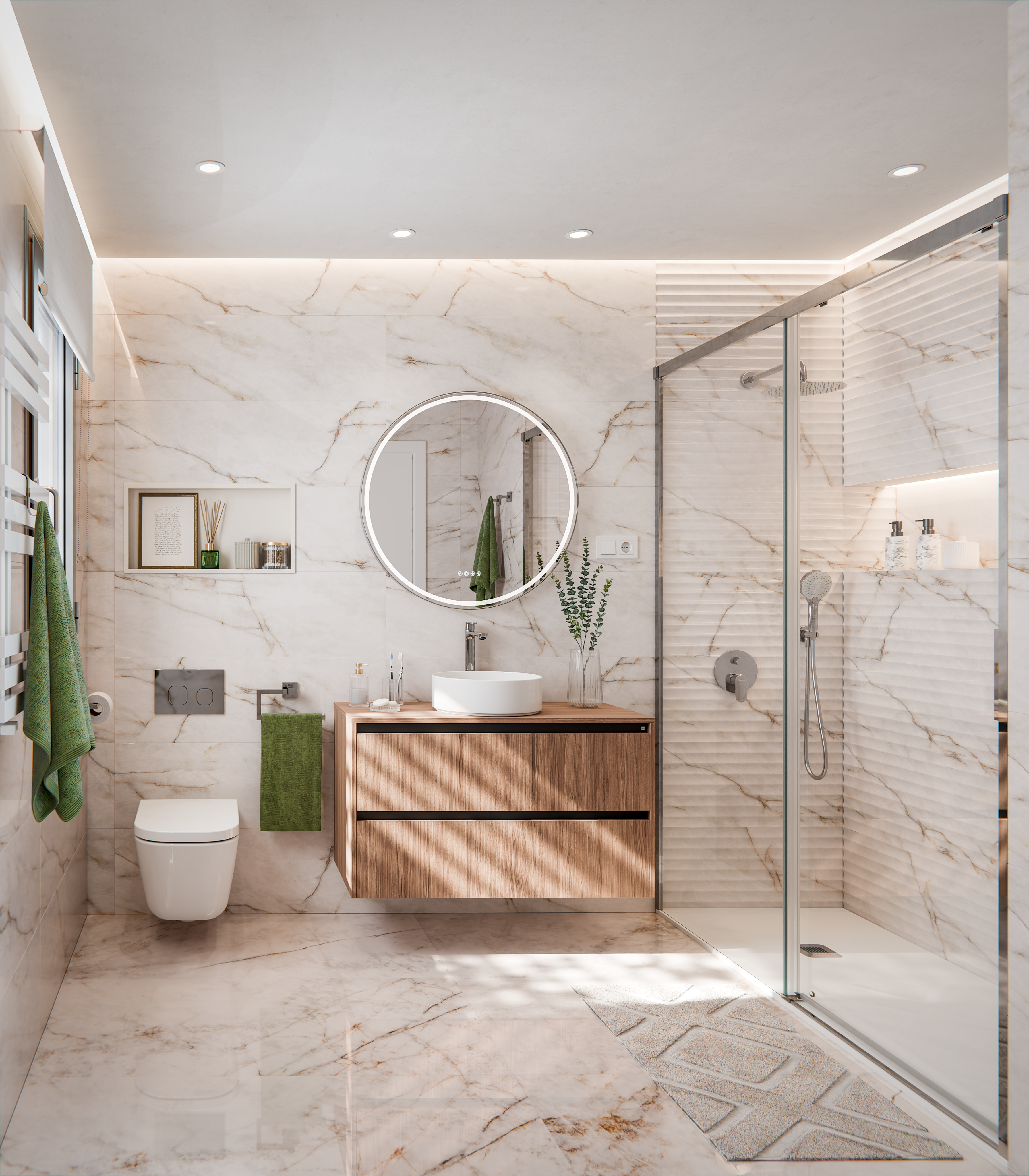 Specchio Con Luce Integrata EGLO 94712 - Design Moderno, Argento, Classe Energetica E - Foto 8