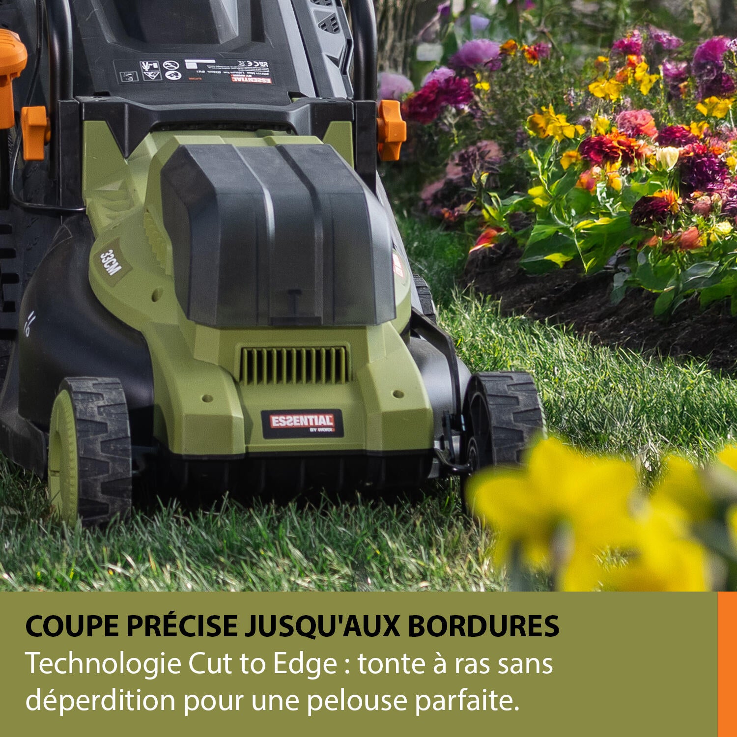 Tondeuse sur batterie 20V 250m² ESSENTIAL BY WORX EJ730E, + 1 batterie 5Ah - 4