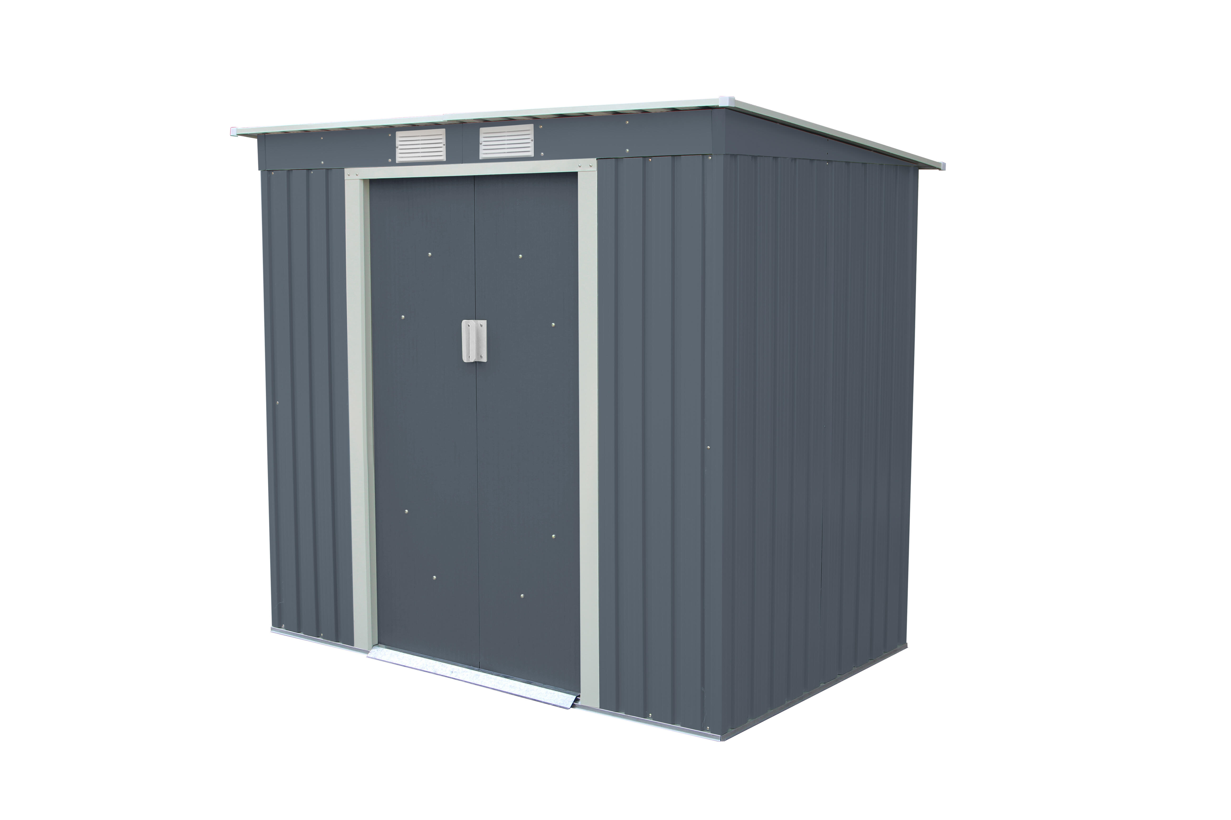 caseta de metal kis12999 de 201x176x111 cm y 243 m2 con 08 mm espesor y doble puerta corredera gardiun