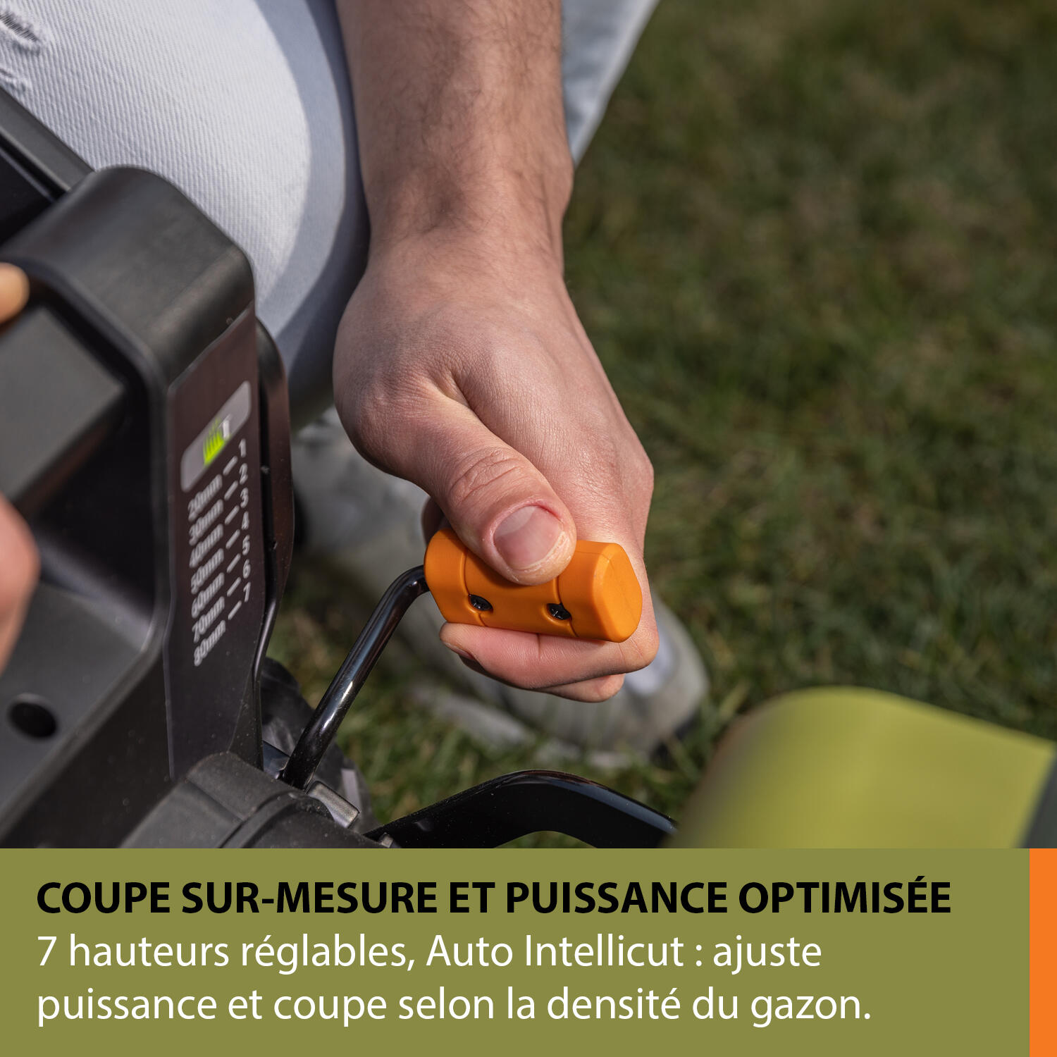 Tondeuse autotractée 40V 500m² ESSENTIAL BY WORX EJ741E + 2 batteries 5Ah - 5