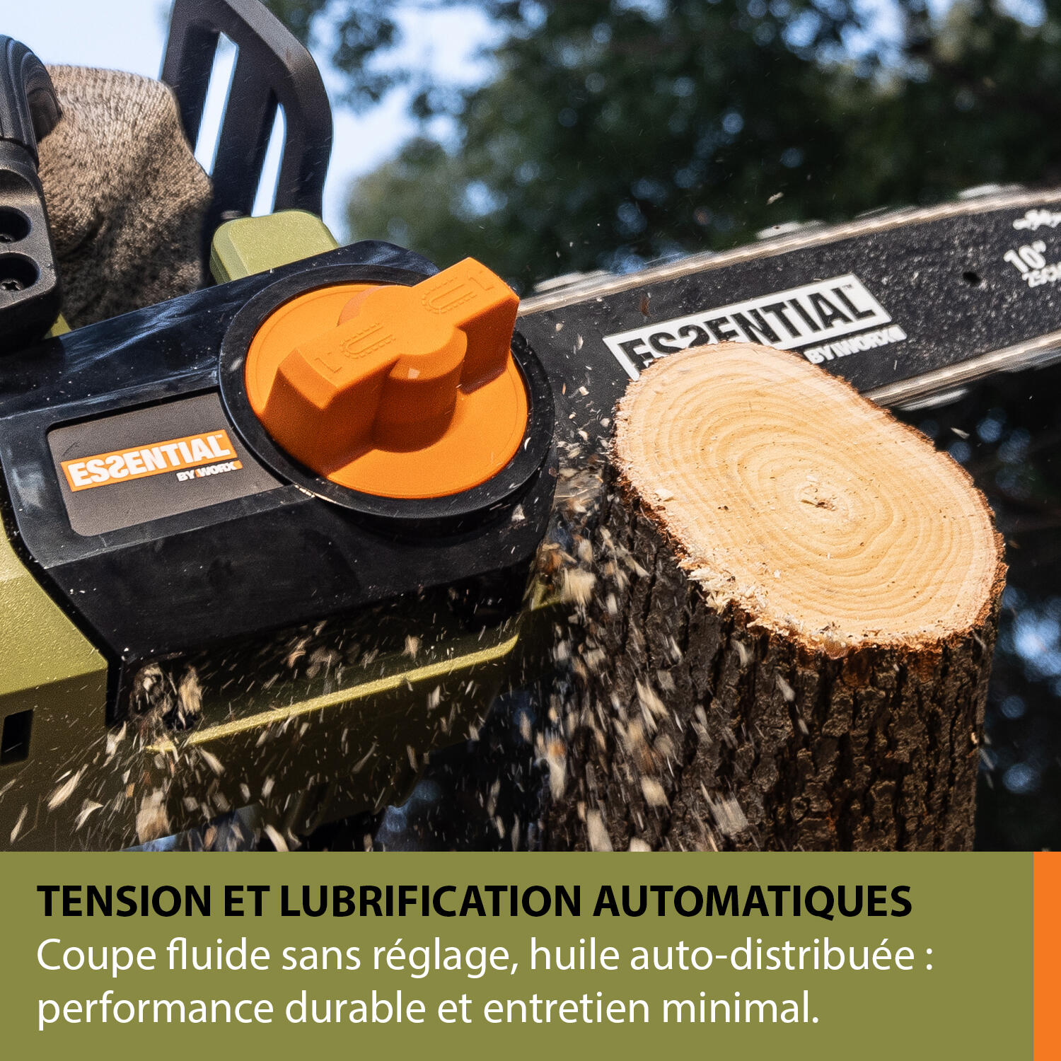 Tronçonneuse sur batterie 20V ESSENTIAL BY WORX EJ321E.9, sans batterie - 3