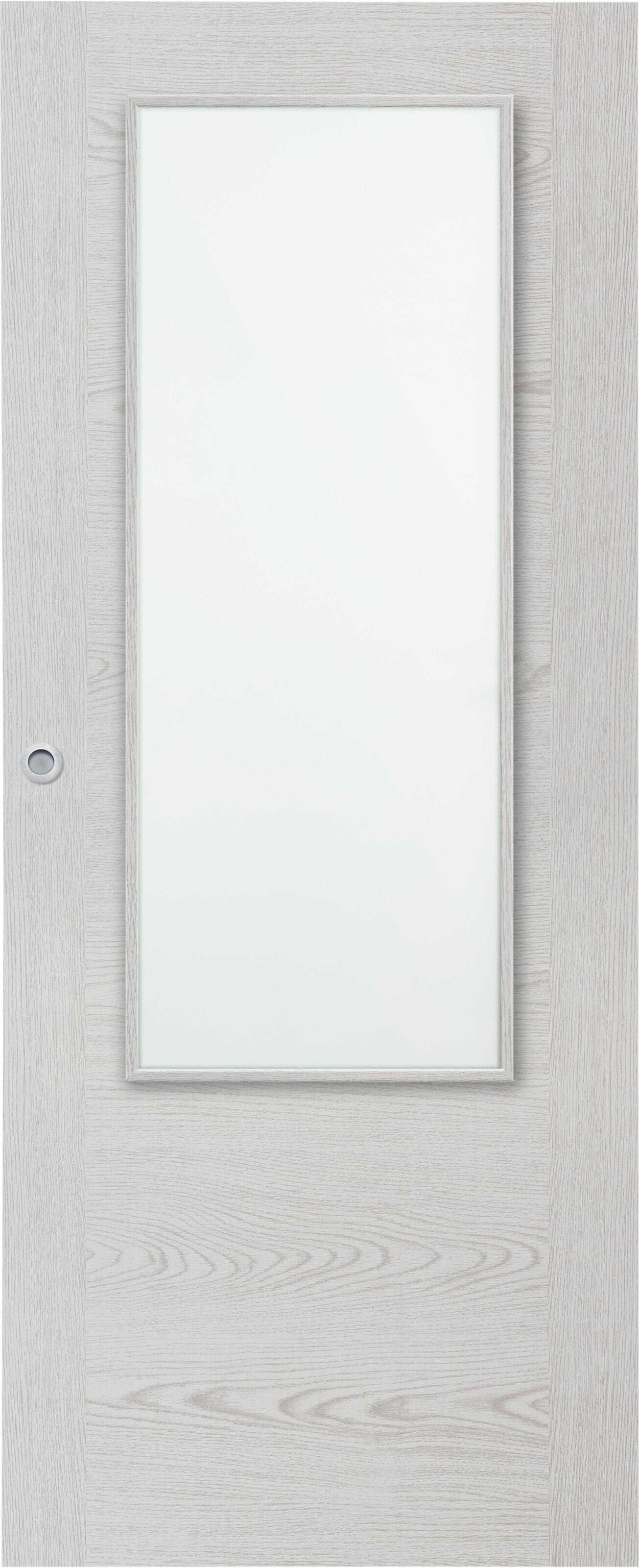 Puerta de interior corredera cristal canarias blanco basic uñero 72.5 cm