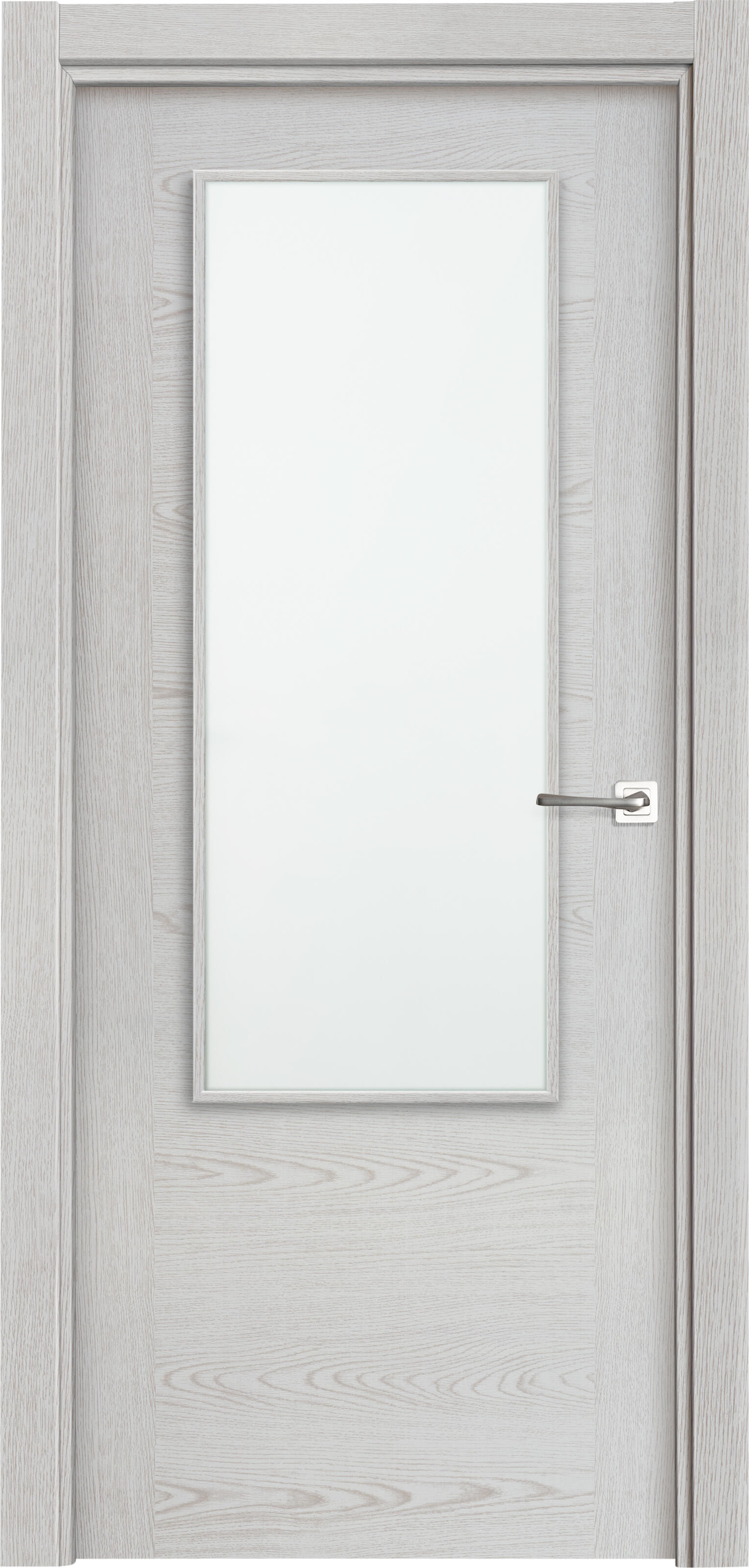 Puerta de interior abatible vidriera con cristal incluido hueca acabado impresion digital basic canarias blanco apertura izquierda cerco de 7x3 anchura 72.5 cm