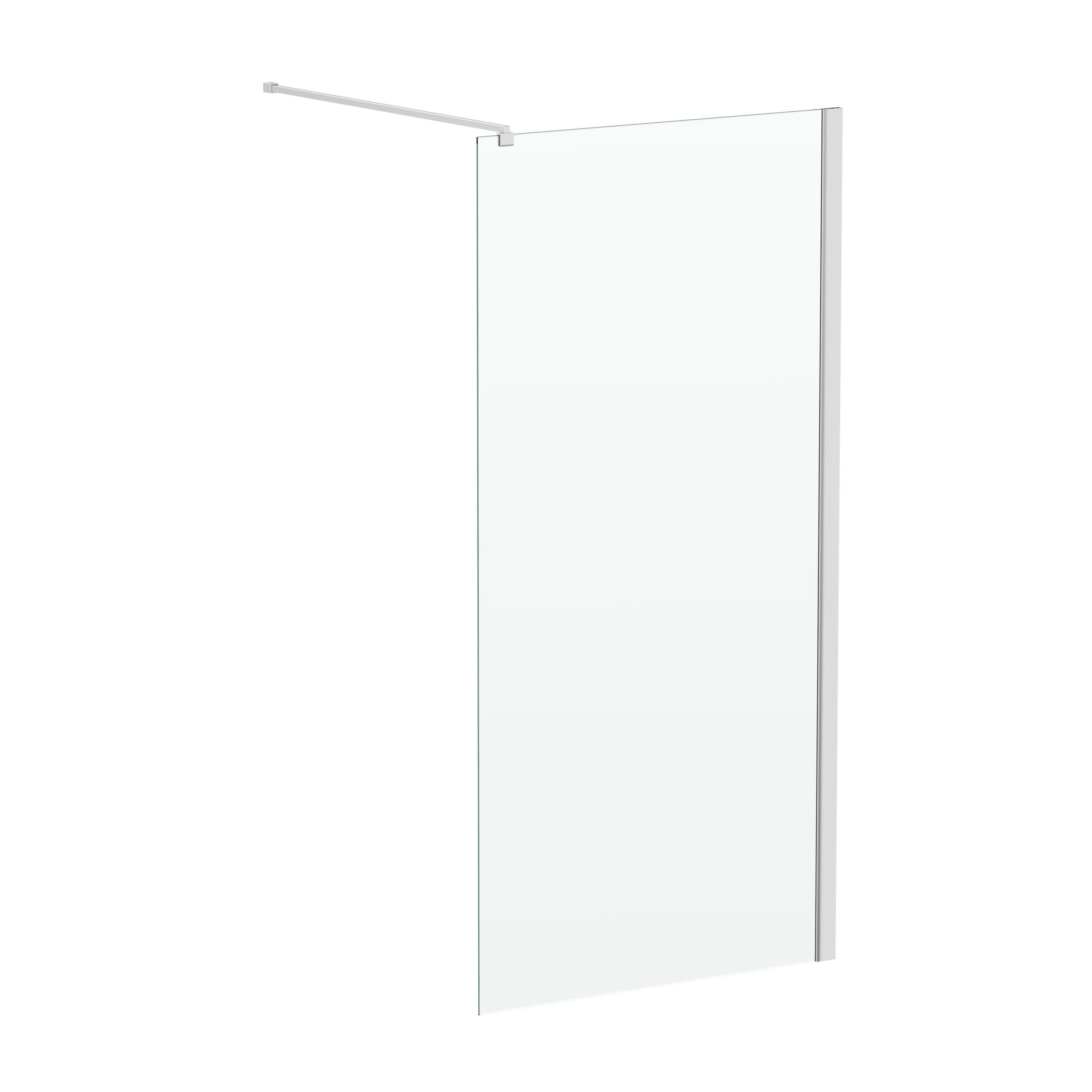 Painel de duche fixo 80x195 cm cromado transparente Aqua - 2