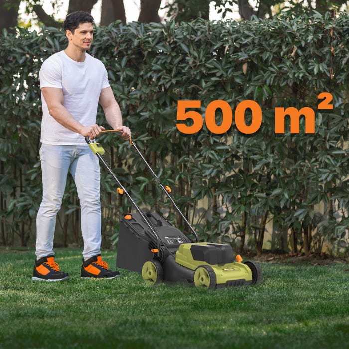 Puissance et autonomie optimales pour les jardins jusqu’à 500 m²
