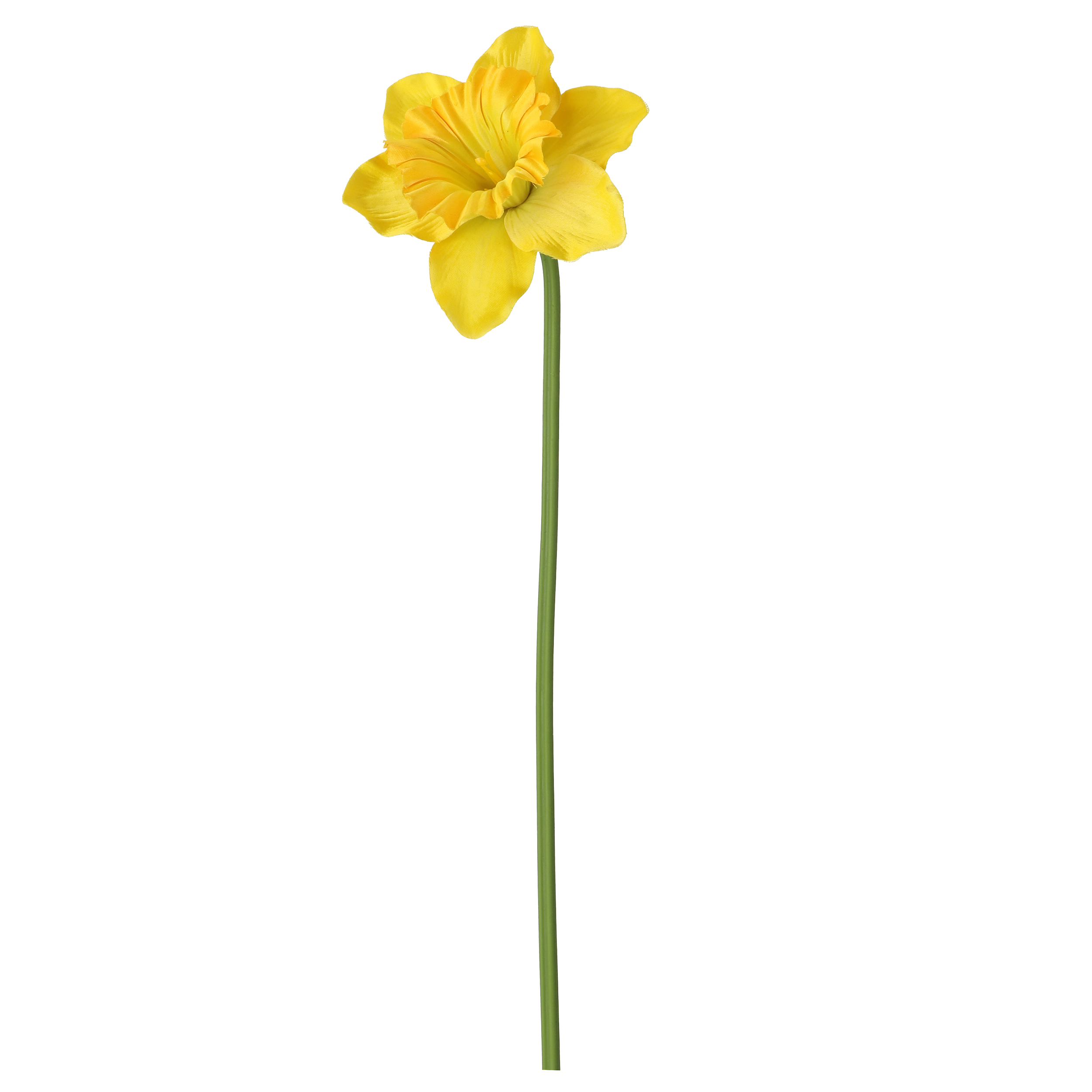 Żonkil żółty sztuczna gałązka 50cm pojedynczy