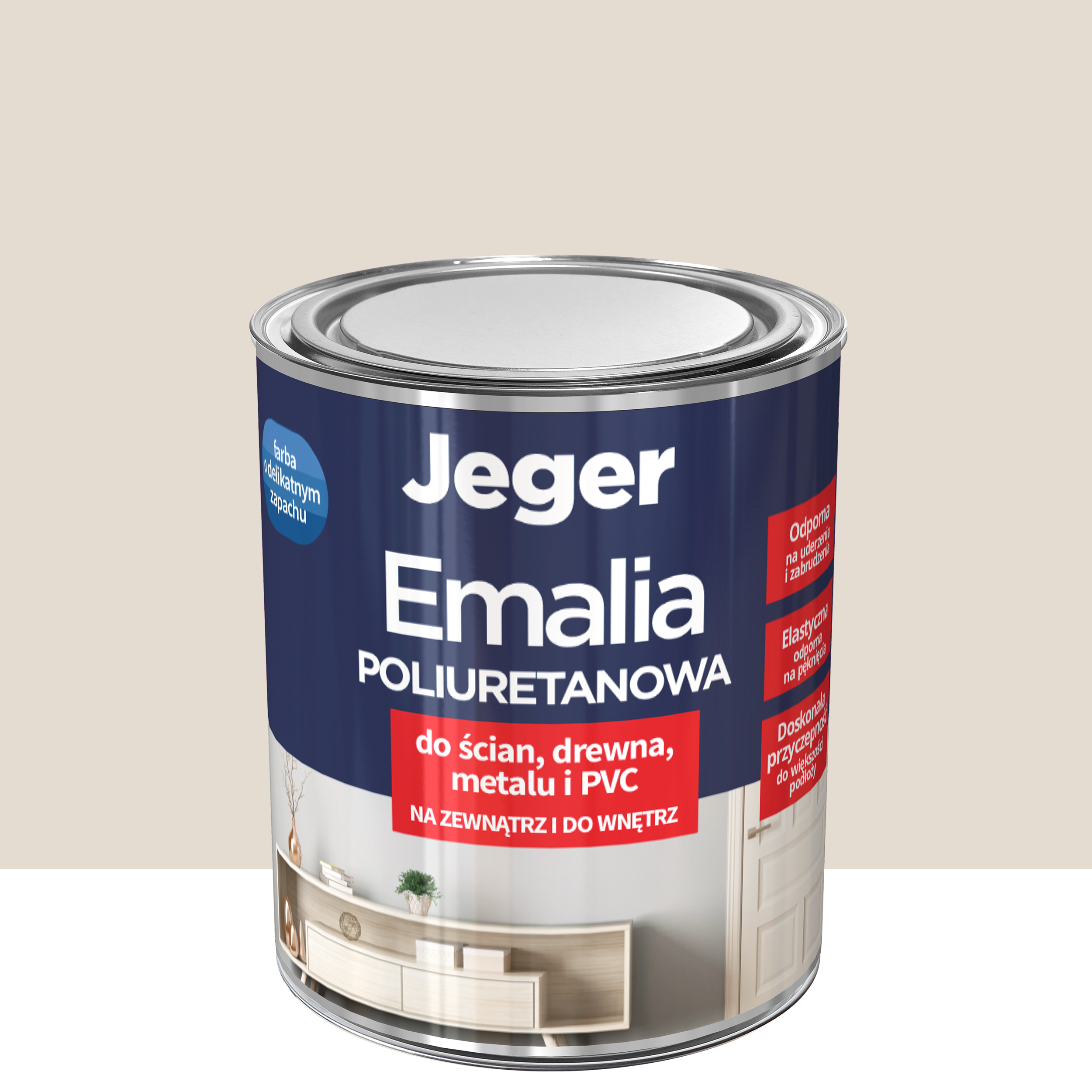 Emalia poliuretanowa Premium Trench półmat 0.5 l Jeger