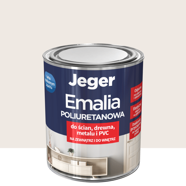 Emalia poliuretanowa Premium Lniany półmat 0.5 l Jeger