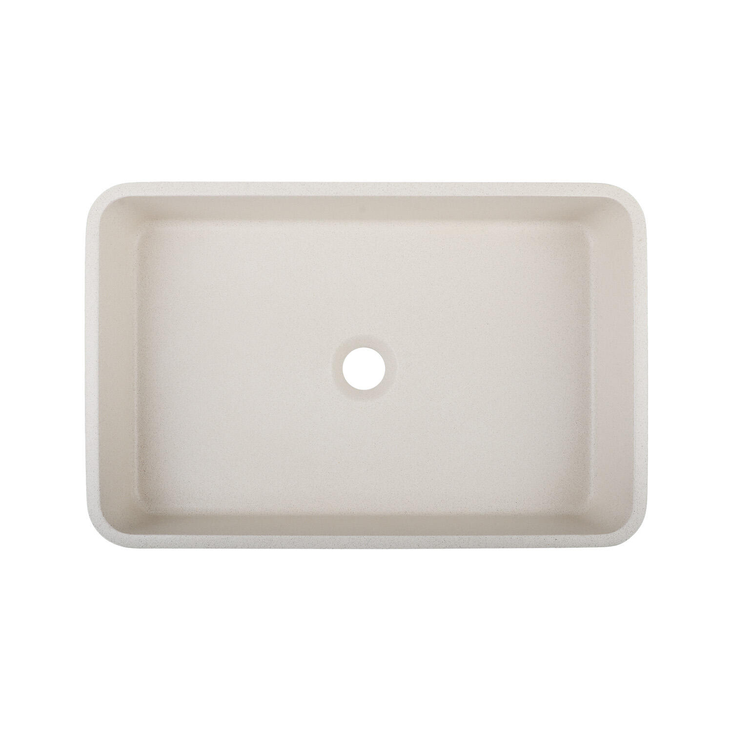 Vasque à poser béton rectangulaire Sand H.12 x l.50 x P.32.5 cm beige mat - 3