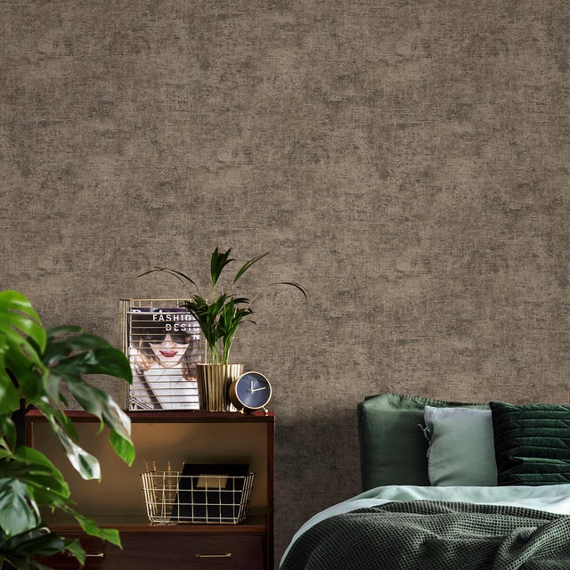 Papier peint intissé Karl marron