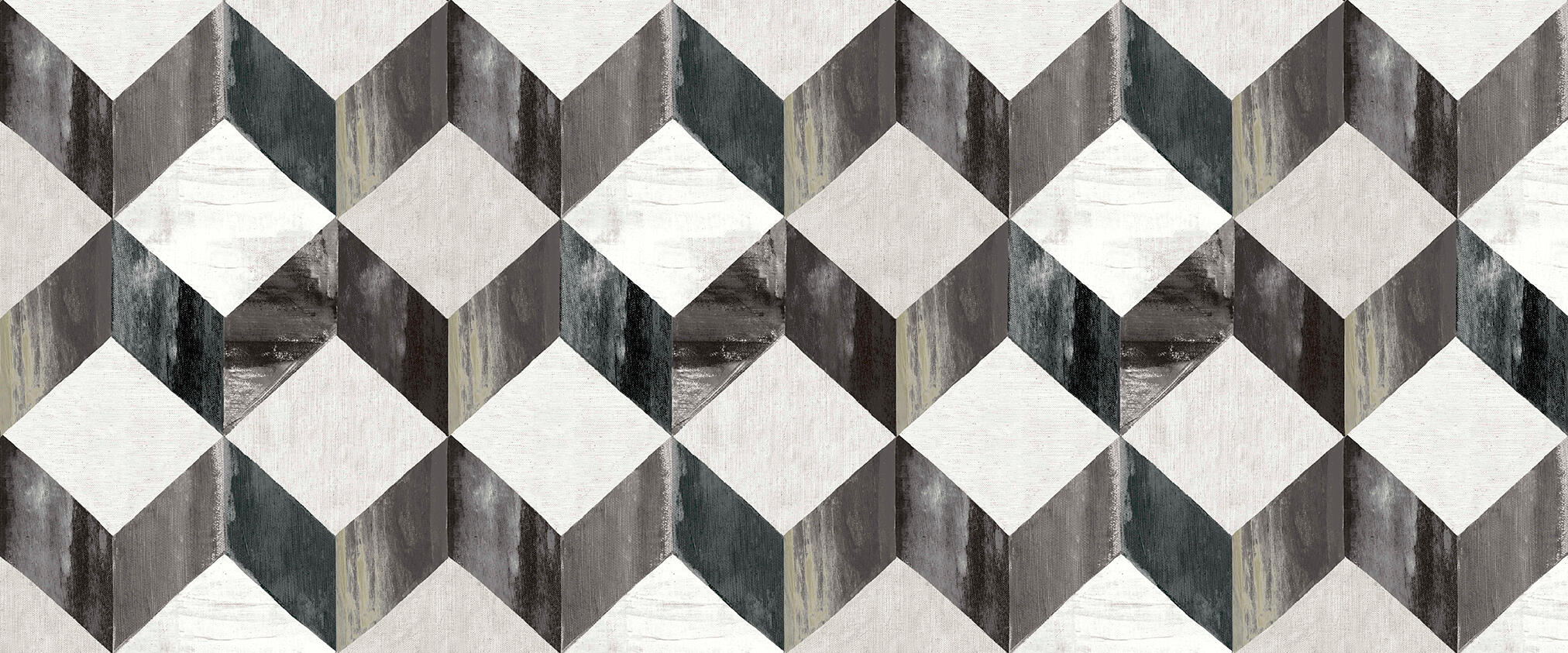 Alfombra de vinilo cubik gris 52x120 cm