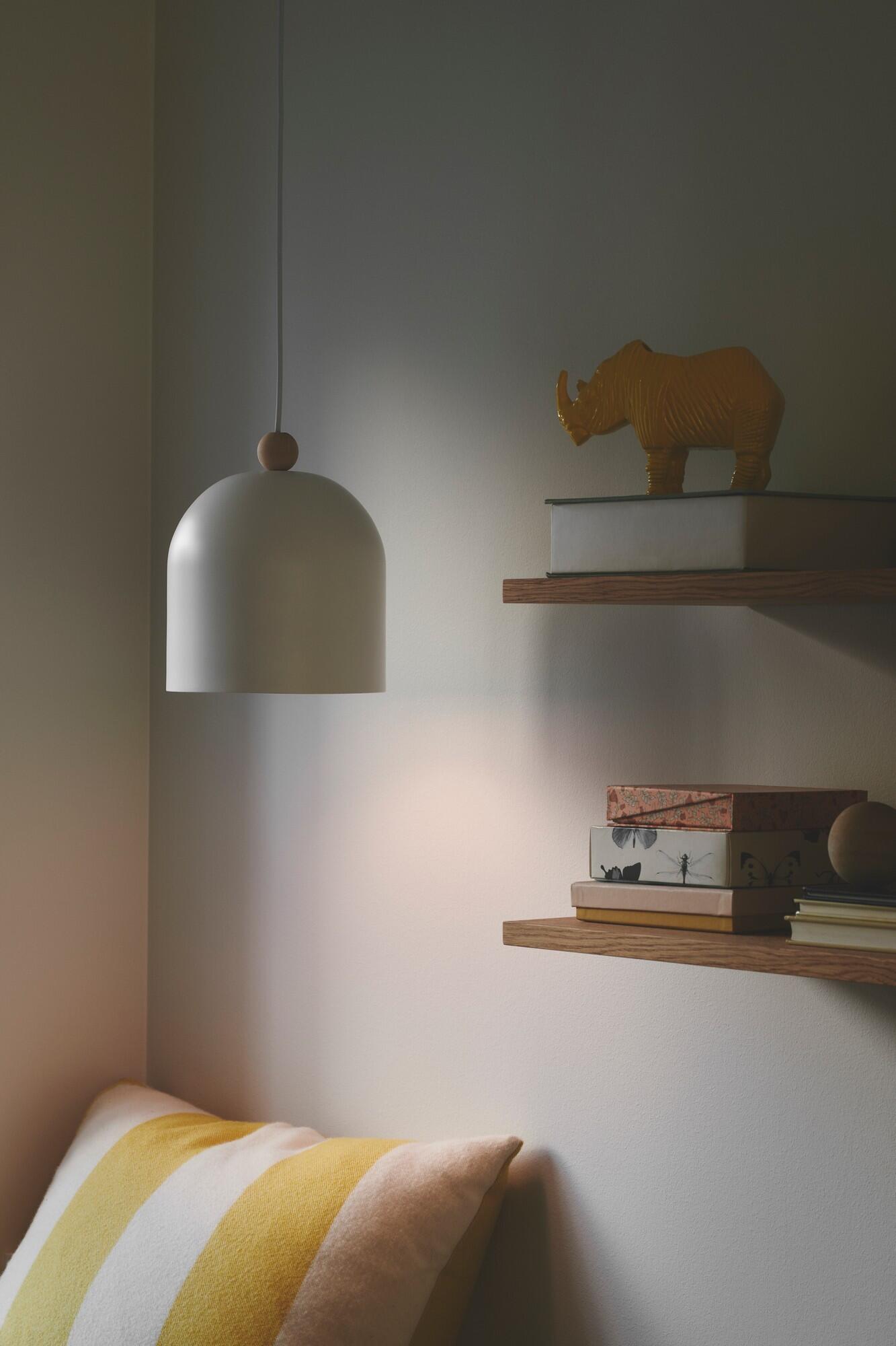 Suspension Gaston fer, blanc, Diam.20 cm, E27 - 2