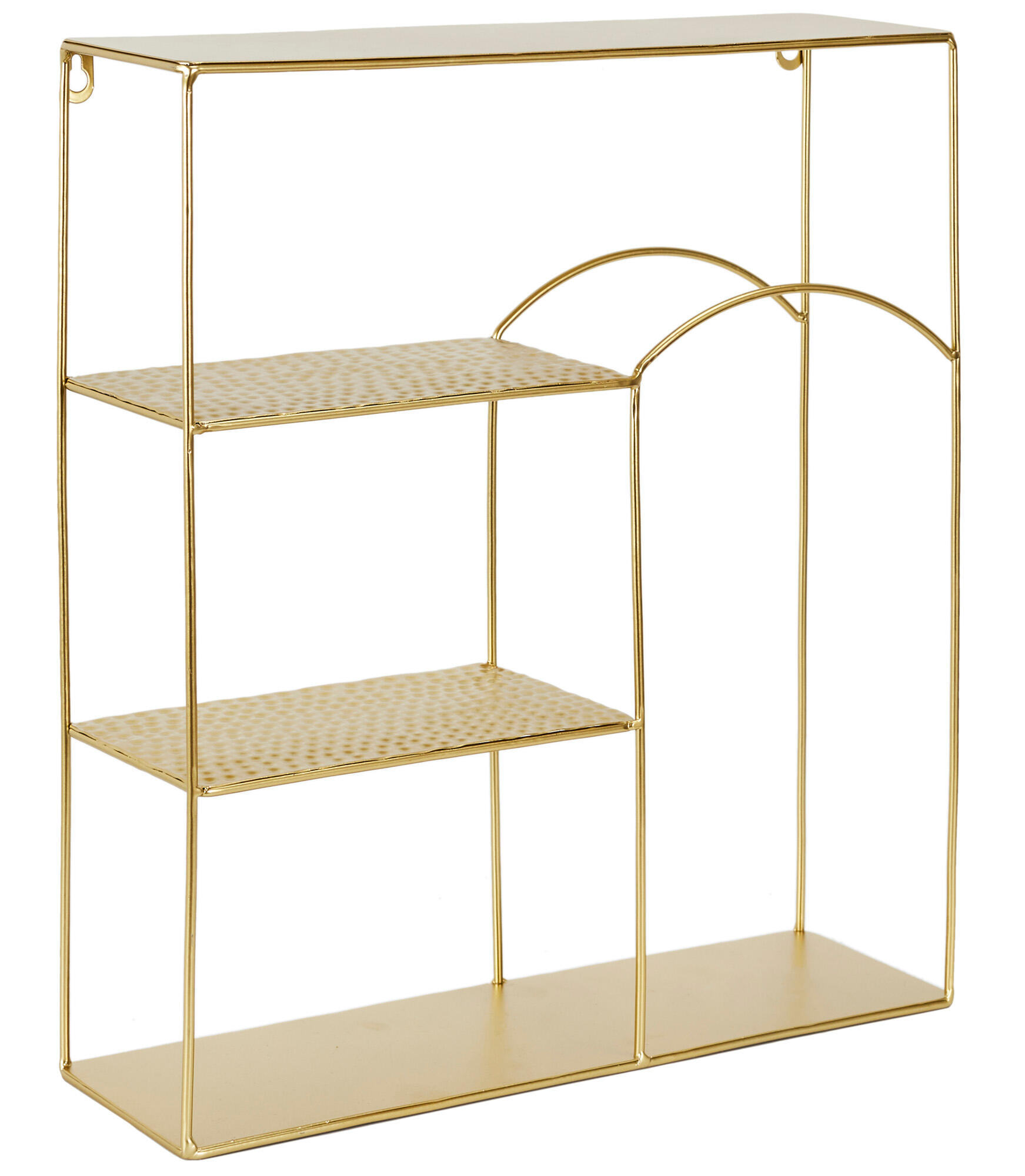 Estante de 3 baldas martele alia en color dorado
