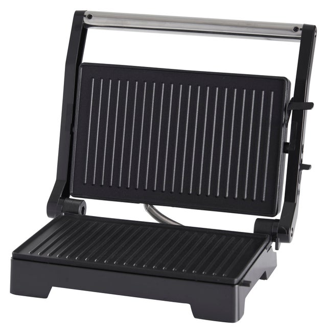 Sandwichera-plancha 1000W negra