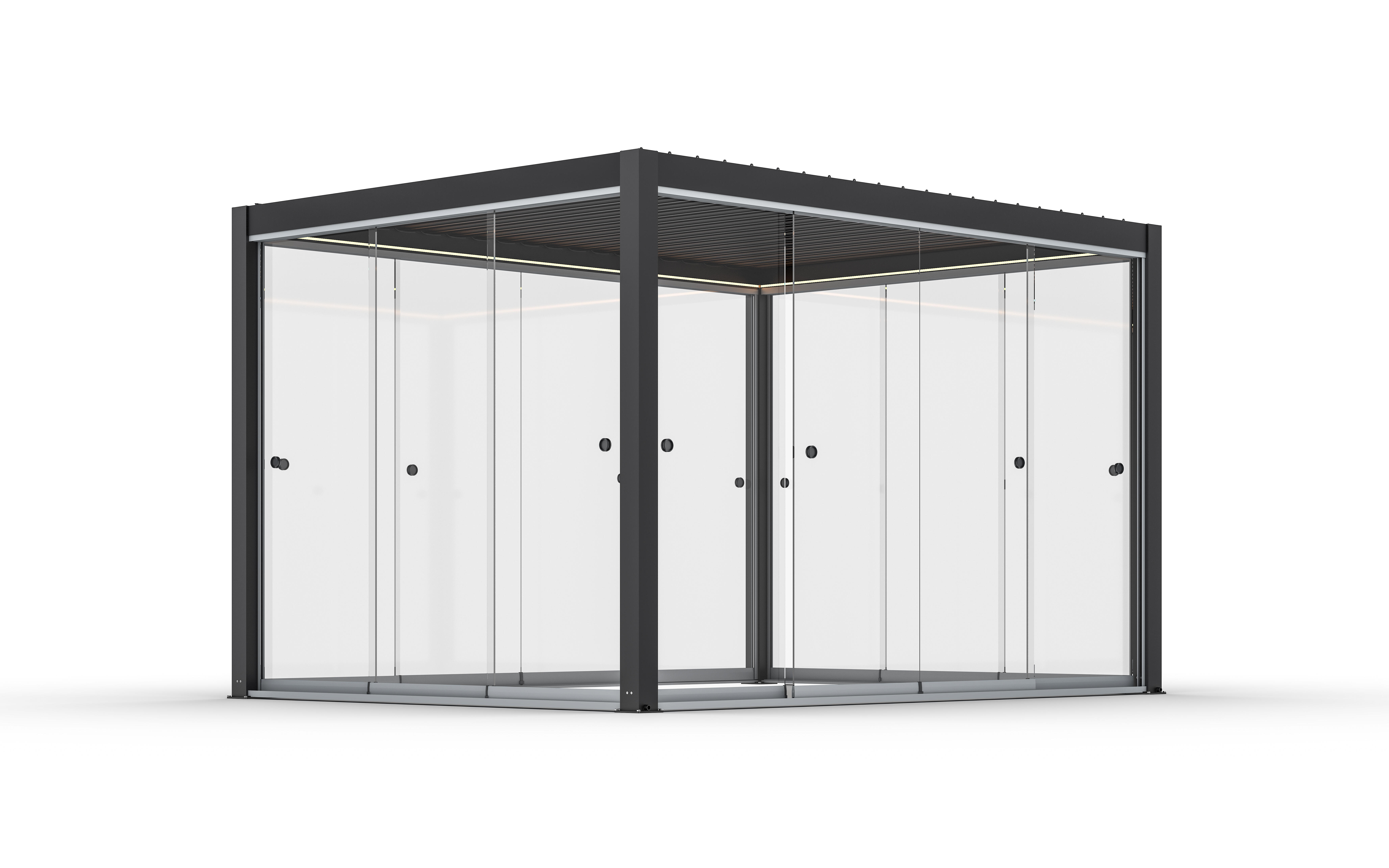 Vetrata trasparente Giardini di Maggio L 93 x H 232.5 cm x Sp 10 mm - 2