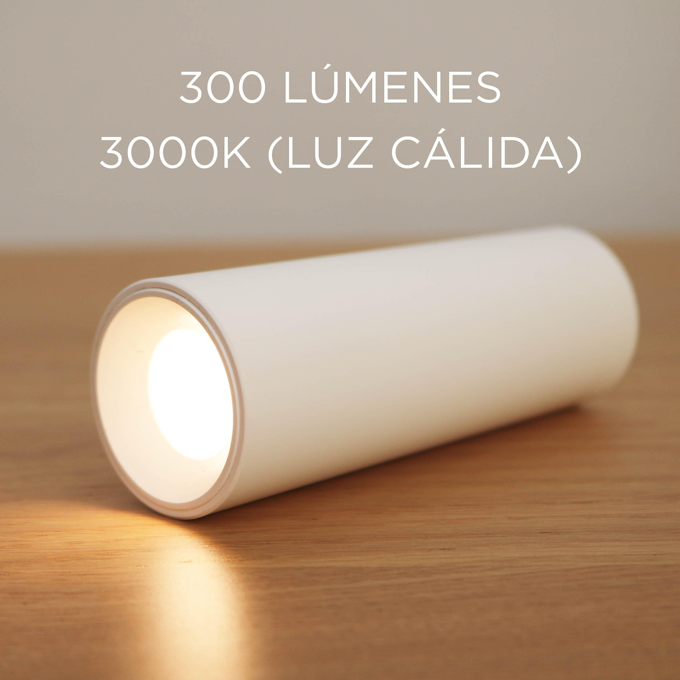 Aplique de pared LED recargable sin cables con interruptor Roll 4 NEW GARDEN blanco carga con batería luz cálida 3000K intensidad regulable IP20 300 lm - 22
