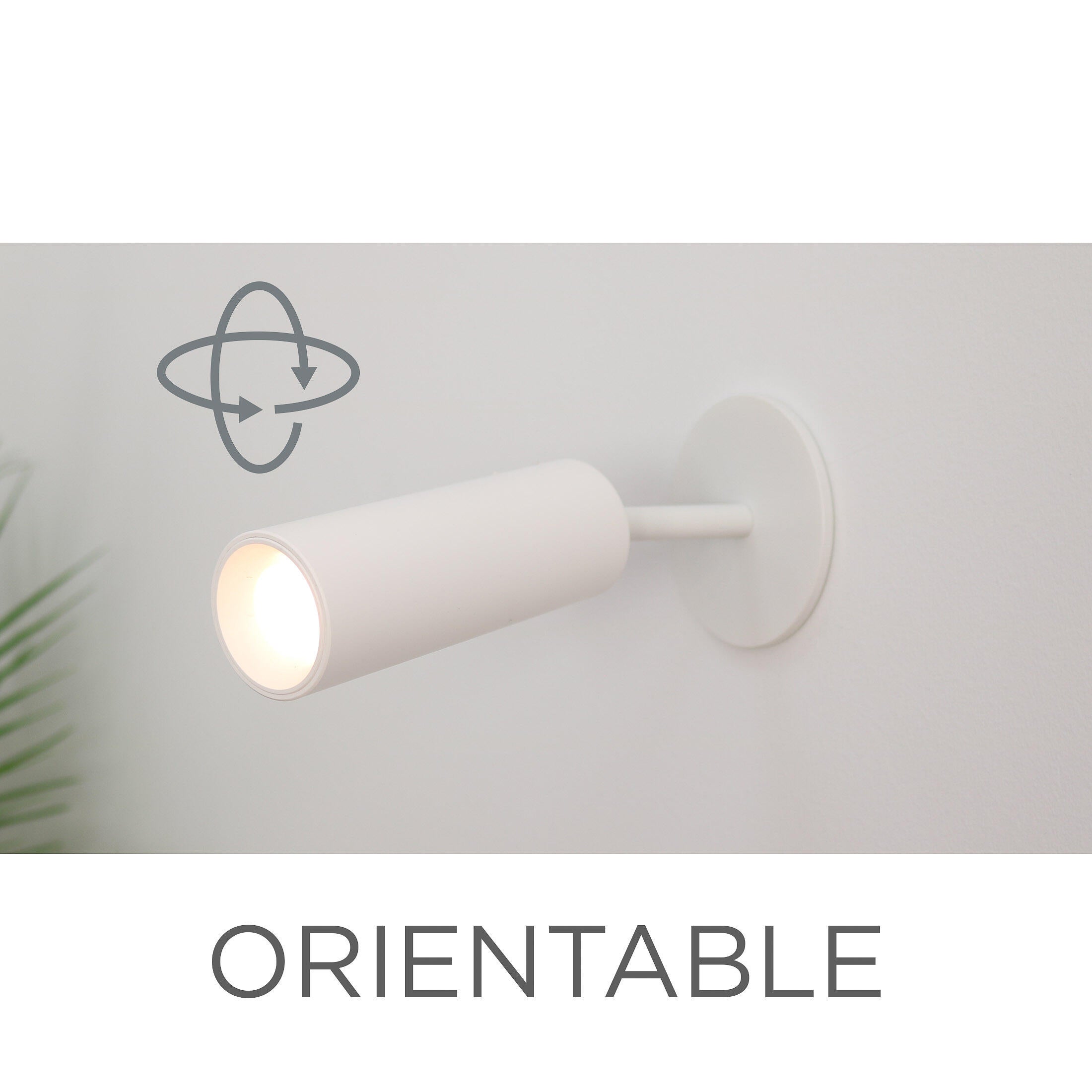 Aplique de pared LED recargable sin cables con interruptor Roll 4 NEW GARDEN blanco carga con batería luz cálida 3000K intensidad regulable IP20 300 lm - 20