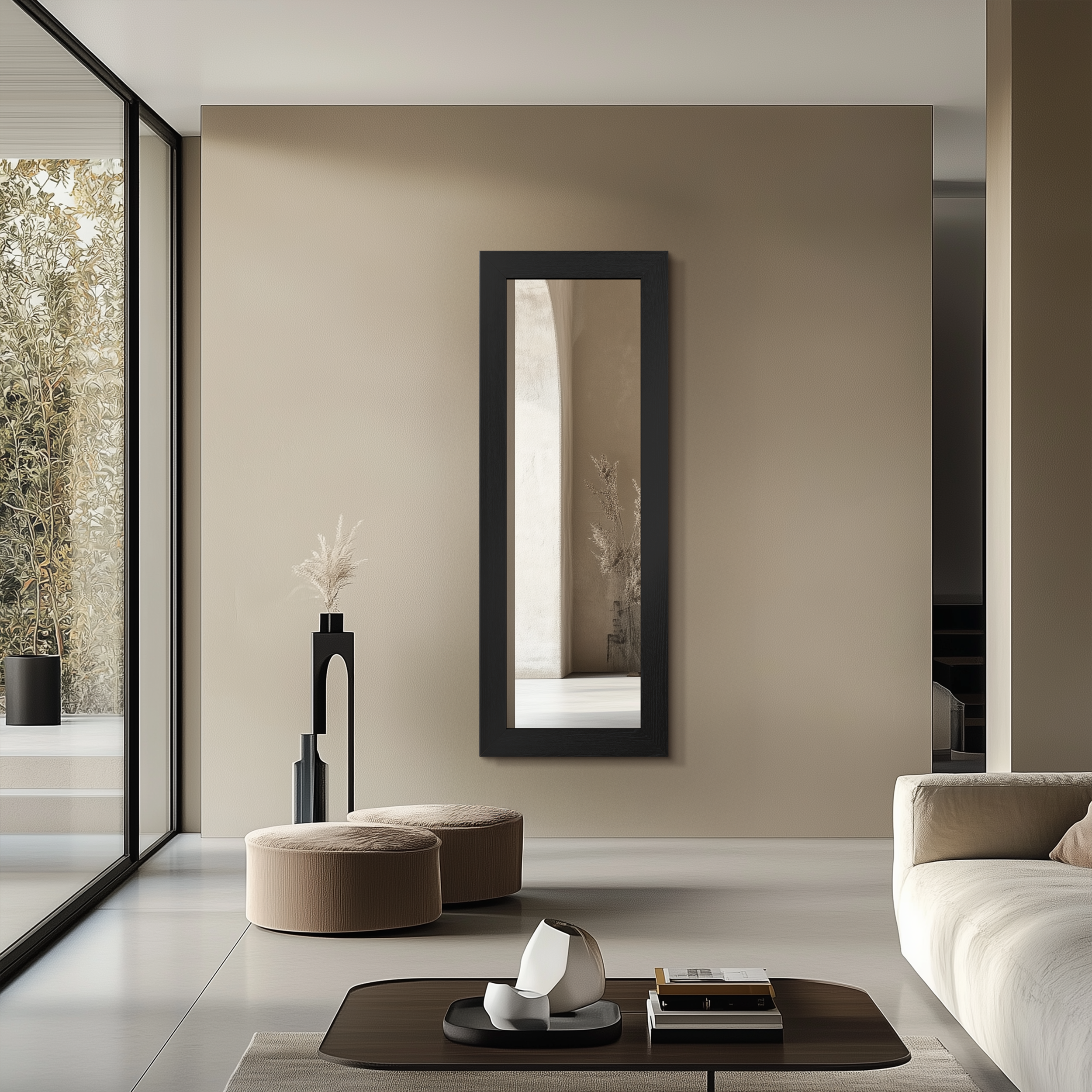 Lustro Hygge czarne 56 x 148 cm - 2