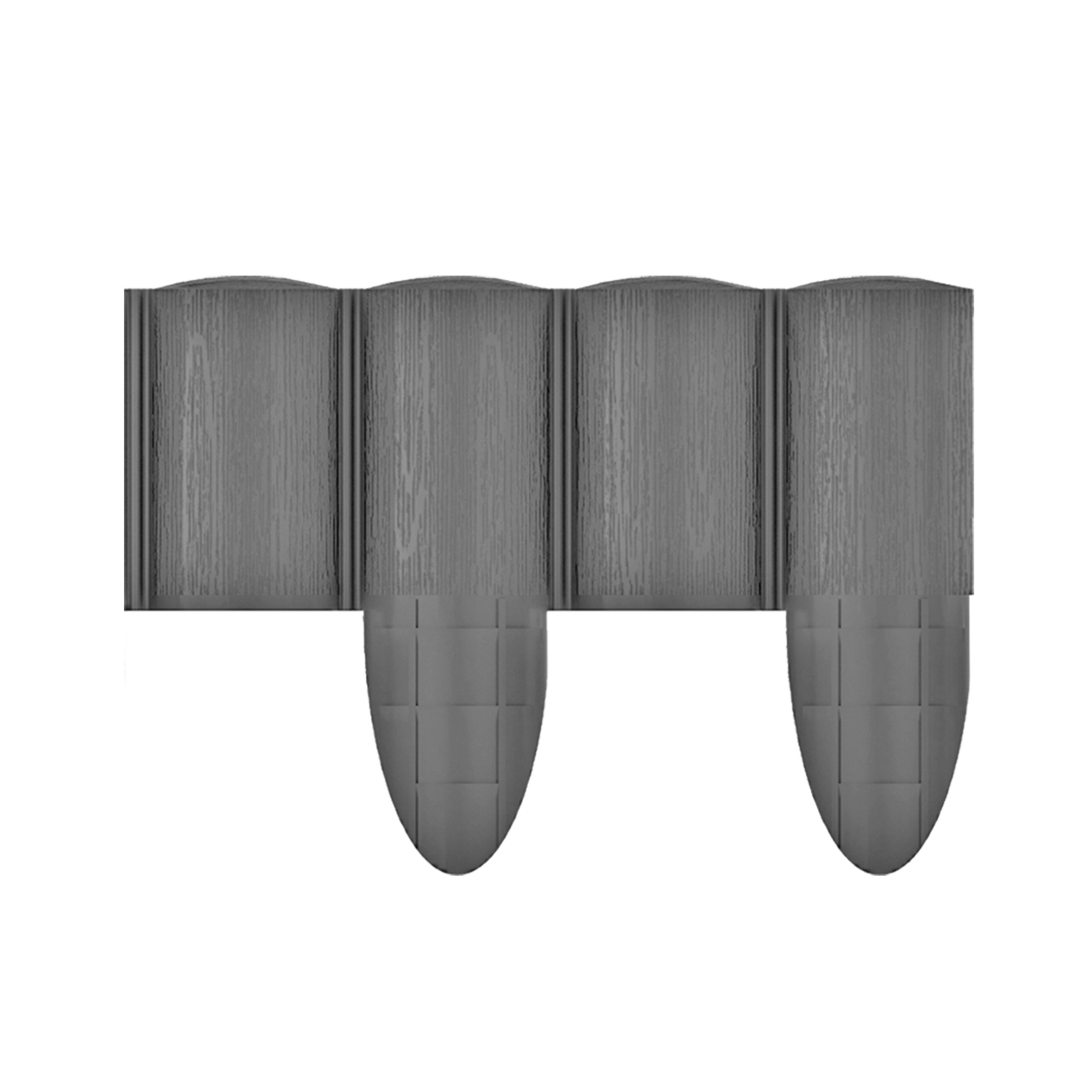 Obrzeże trawnikowe 240x9.5 cm 5szt. szare Cellfast