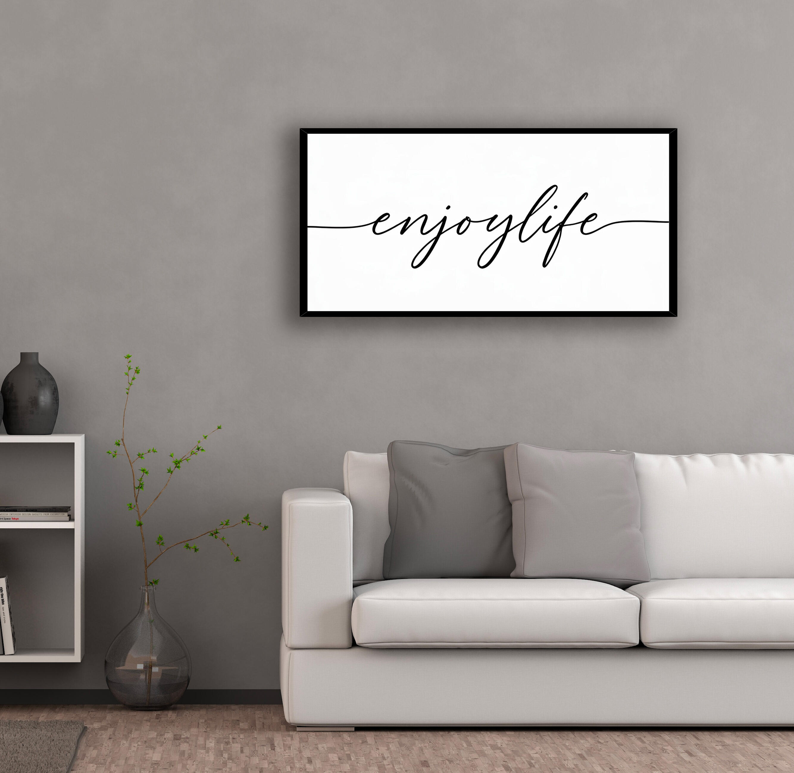 Stampa incorniciata STAMPA INCORN. NE BROOKLYN 20X50 bianco e nero 44 x 84 cm - 2