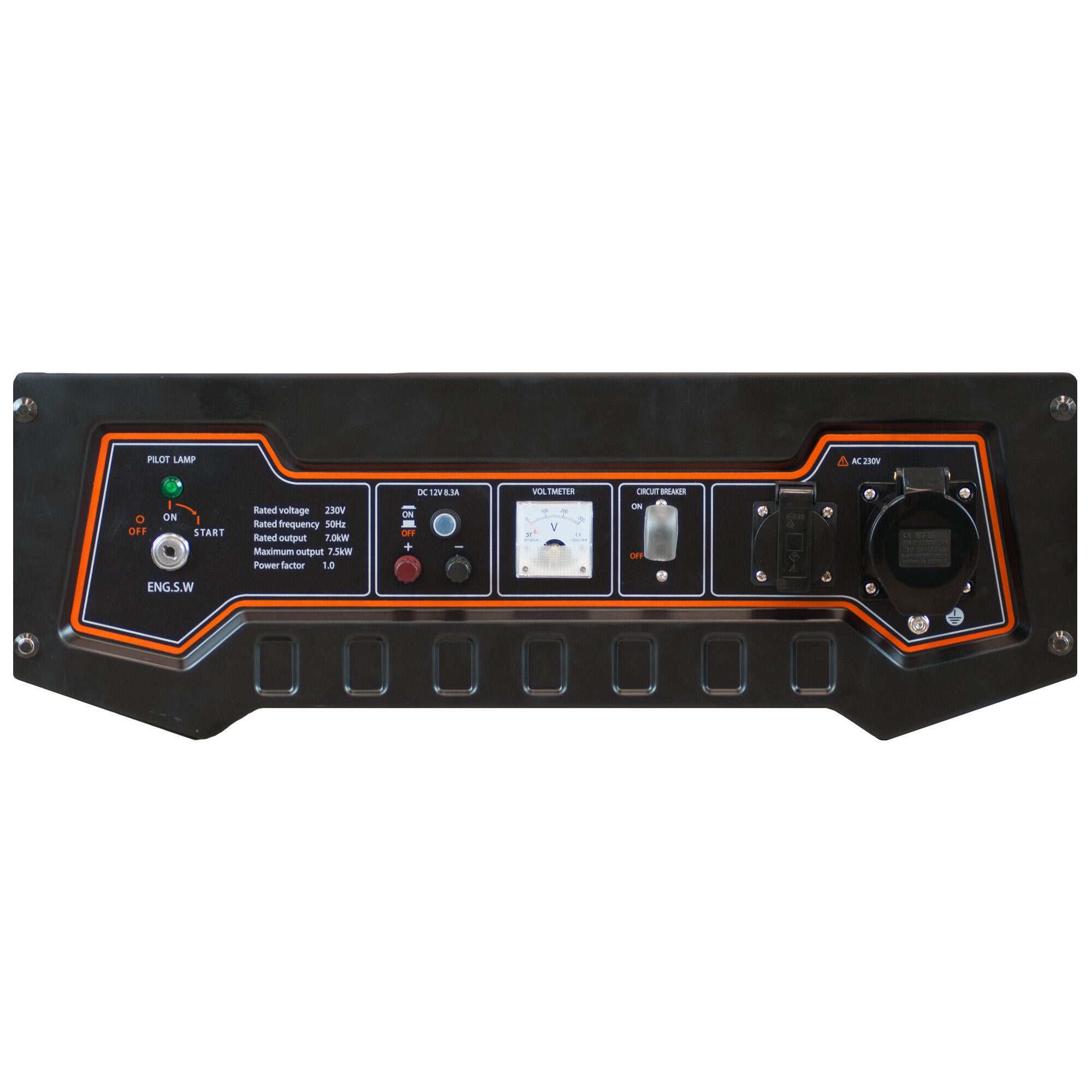 Gerador a gasolina com regulador de tensão  7000 W 7,5 Kw 230V ITCPower GG9000FE - 4