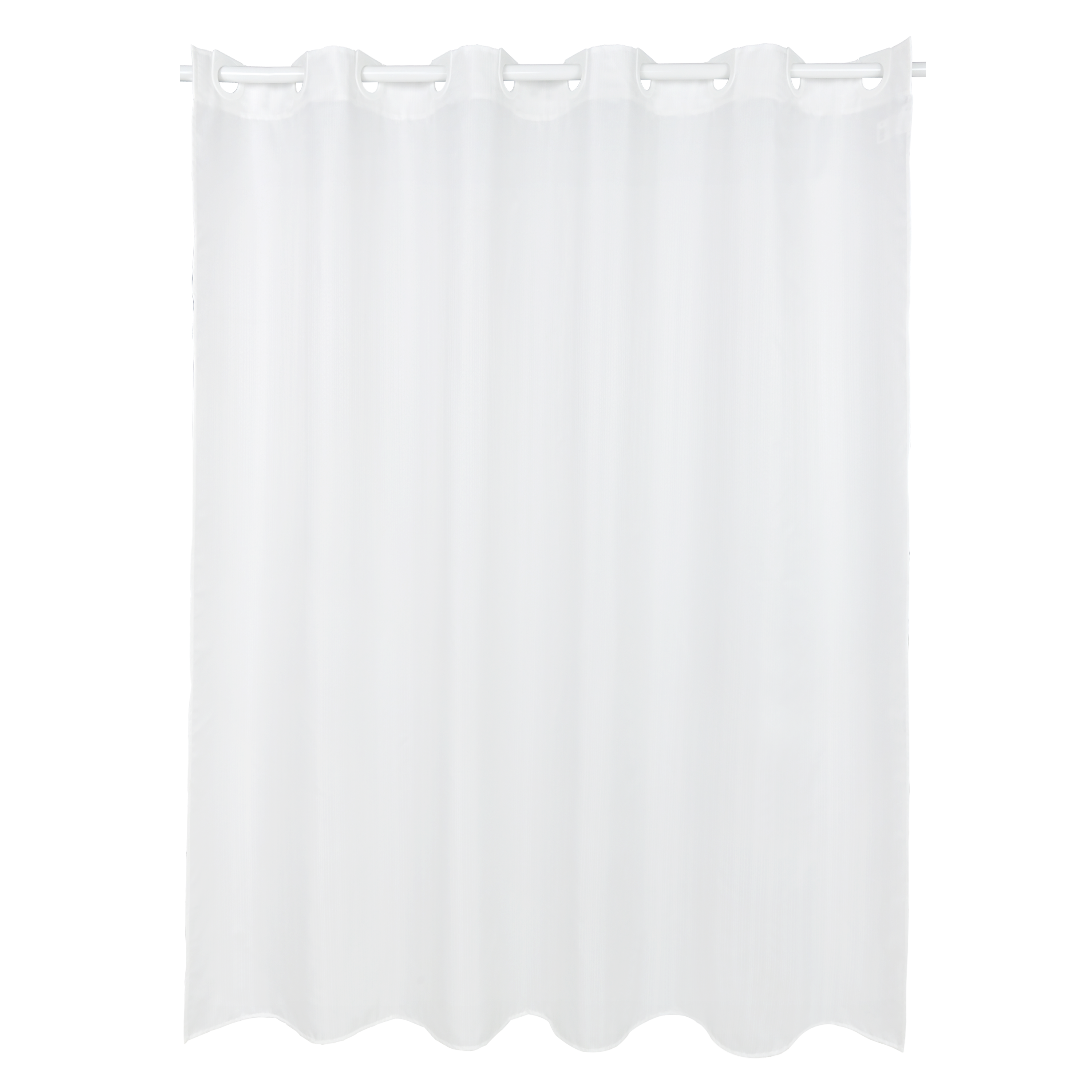 Zasłonka prysznicowa poliestrowa Neo 180x200 cm biała Sensea