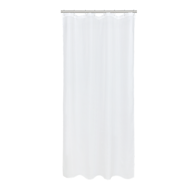 Zasłonka prysznicowa poliestrowa Easy 120x200 cm biała Sensea