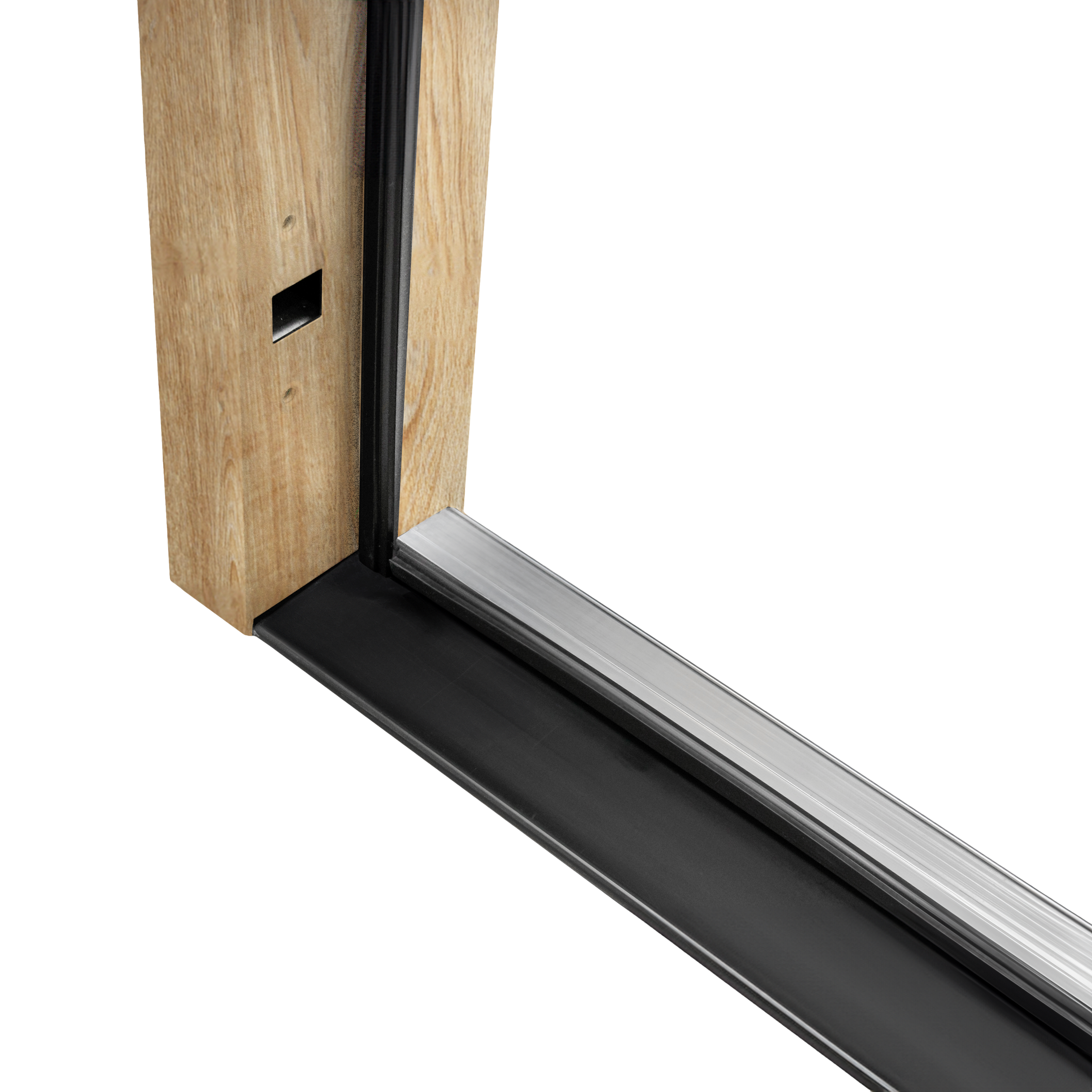 Drzwi zewnętrzne stalowe wejściowe Lyon Black Dąb Turner 90 prawe Pantor - 8