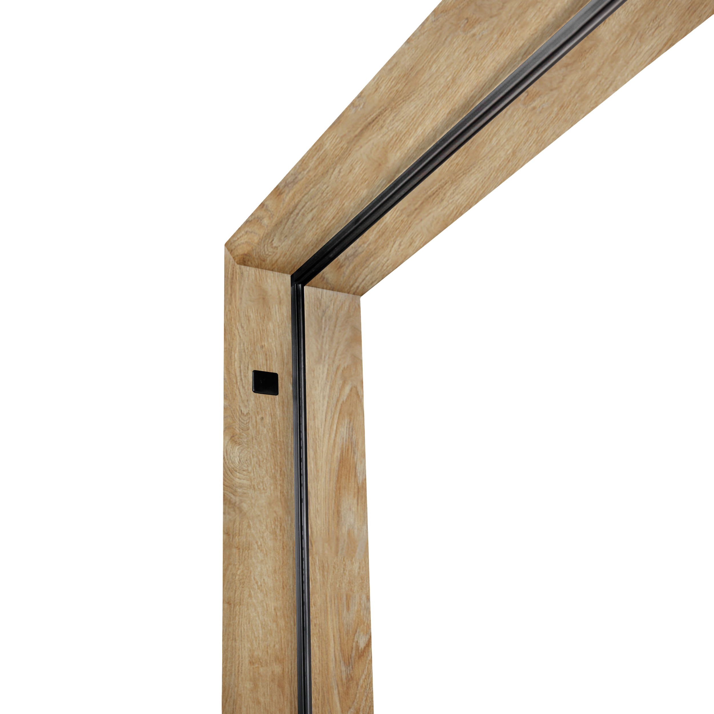 Drzwi zewnętrzne stalowe wejściowe Lyon Black Dąb Turner 90 prawe Pantor - 7