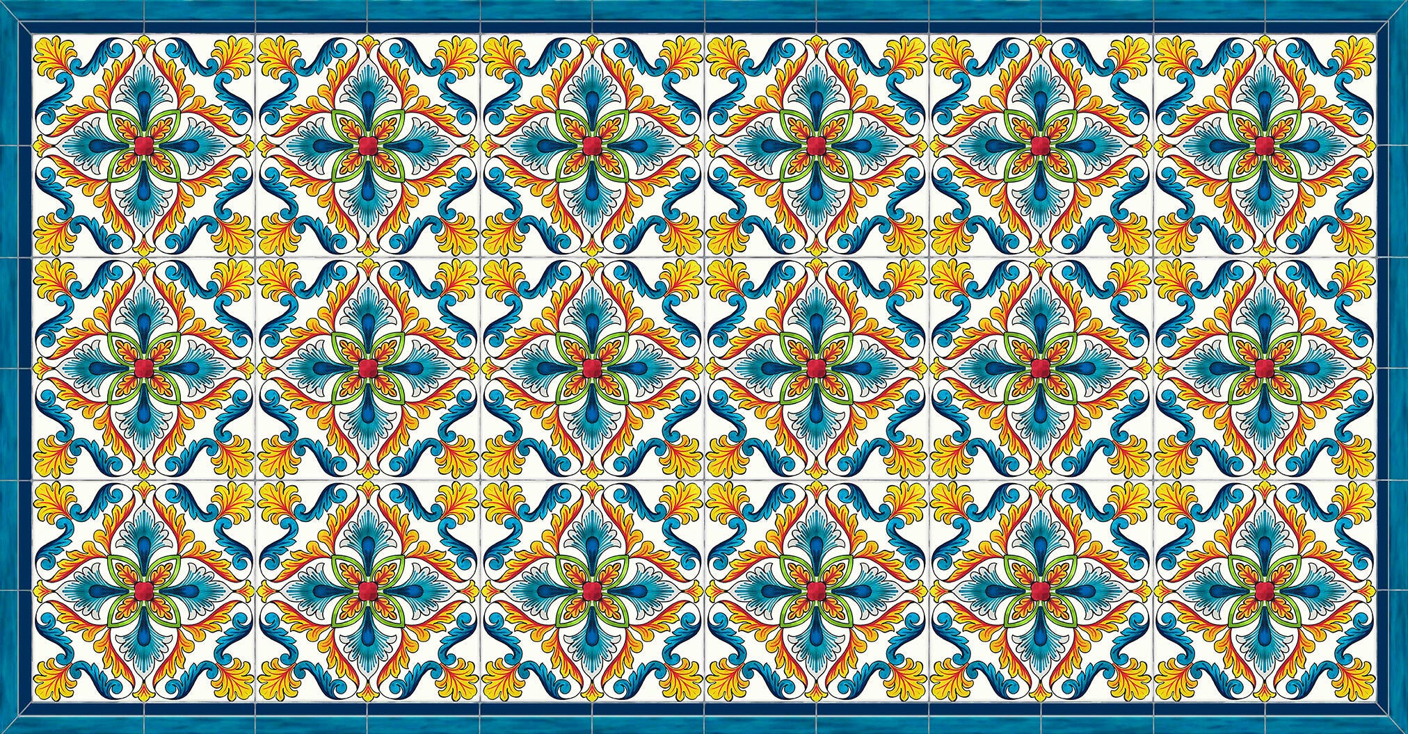 Alfombra de vinilo parma multicolor 52x100 cm