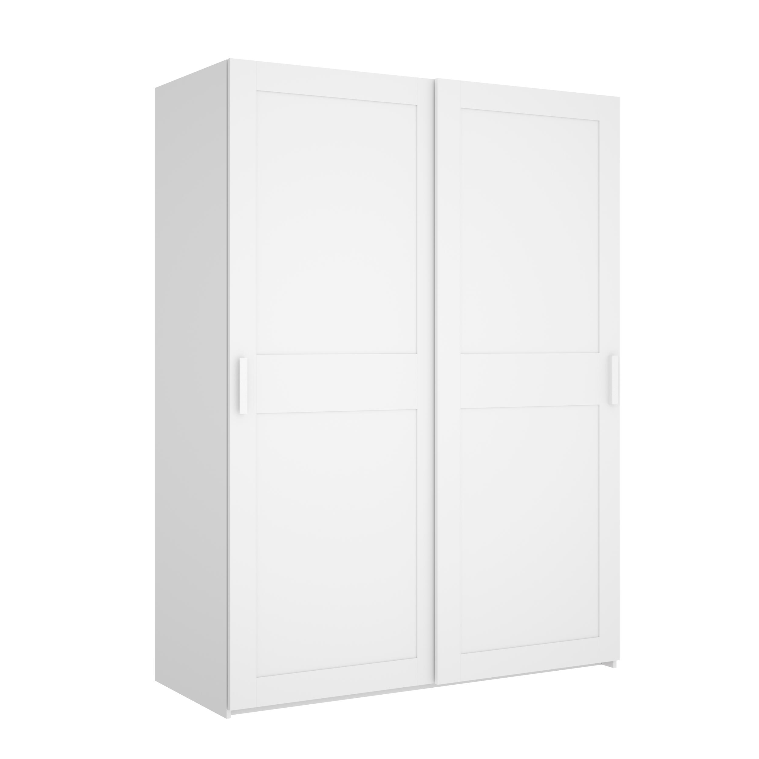 Armario puerta corredera classic 149.6x204.5x63.5cm con 2 puertas color blanco