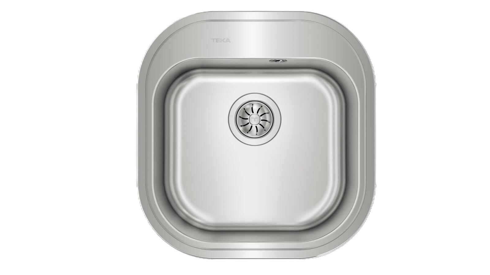 Fregadero de acero inox teka stylo 49 x 46.5 cm