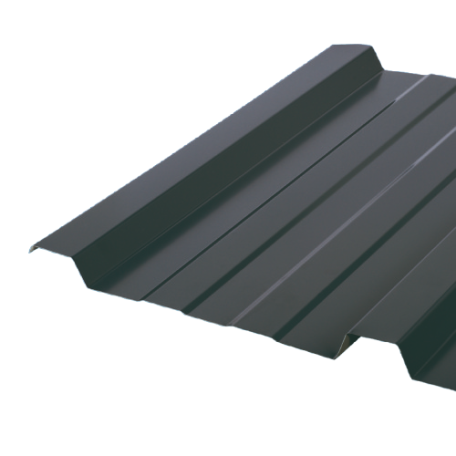 Plaque de couverture, nervuré , gris, l.90 x L.200 cm, H.25 mm, Ep.0.5 mm