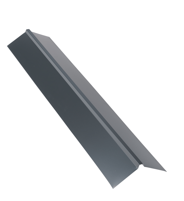 Faitière double plate gris 7016 H12 L 1m