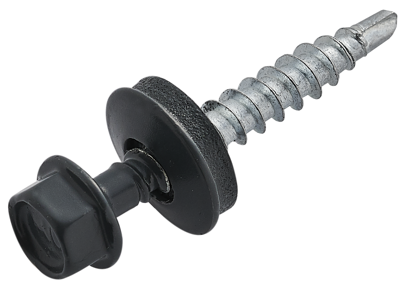 Pack de 100 tornillos y arandelas rooftile 980 gris 48x350 mm