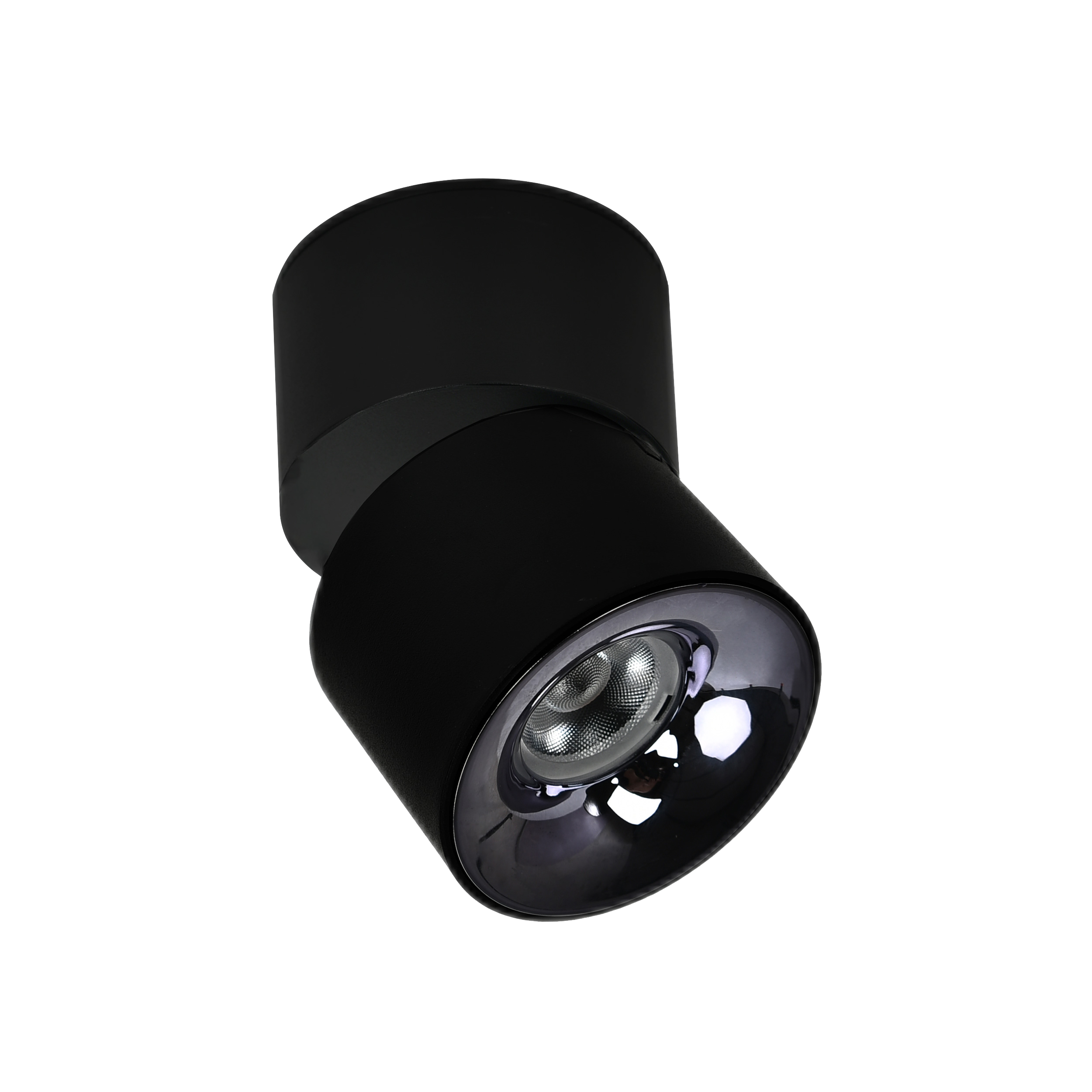 Oprawa natynkowa Brema LED 873 lm 10W barwa ciepła, neutralna, zimna śr. 7 cm czarna ruchoma IP20 Light Prestige