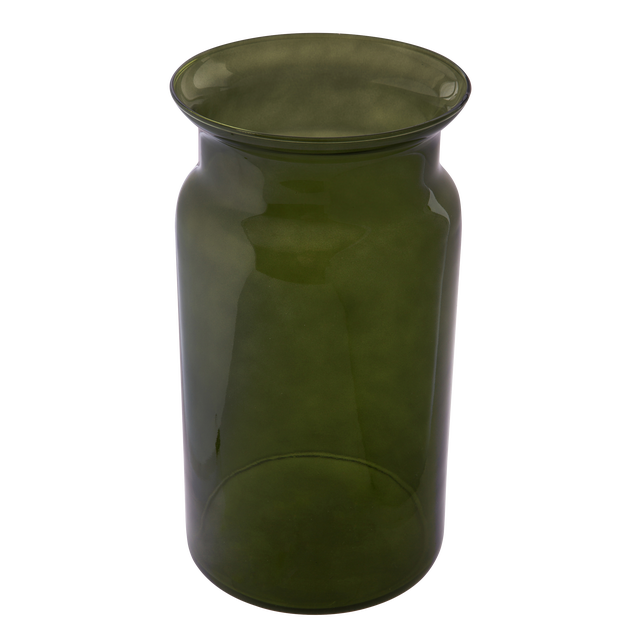 Wazon szklany dekoracyjny Lilia 30 cm zielony